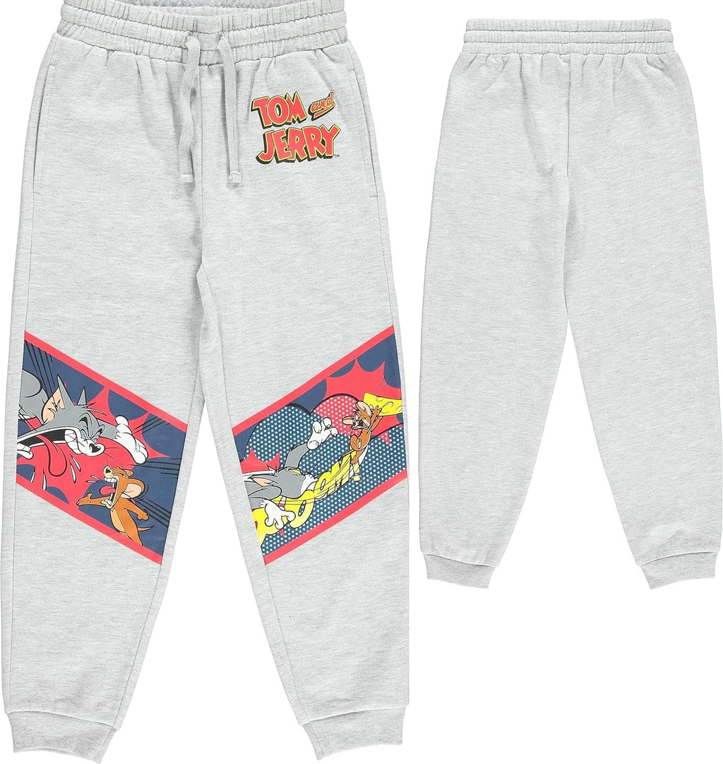 Tom and Jerry Boys Jogger Sweatpants -Sizes 4-20