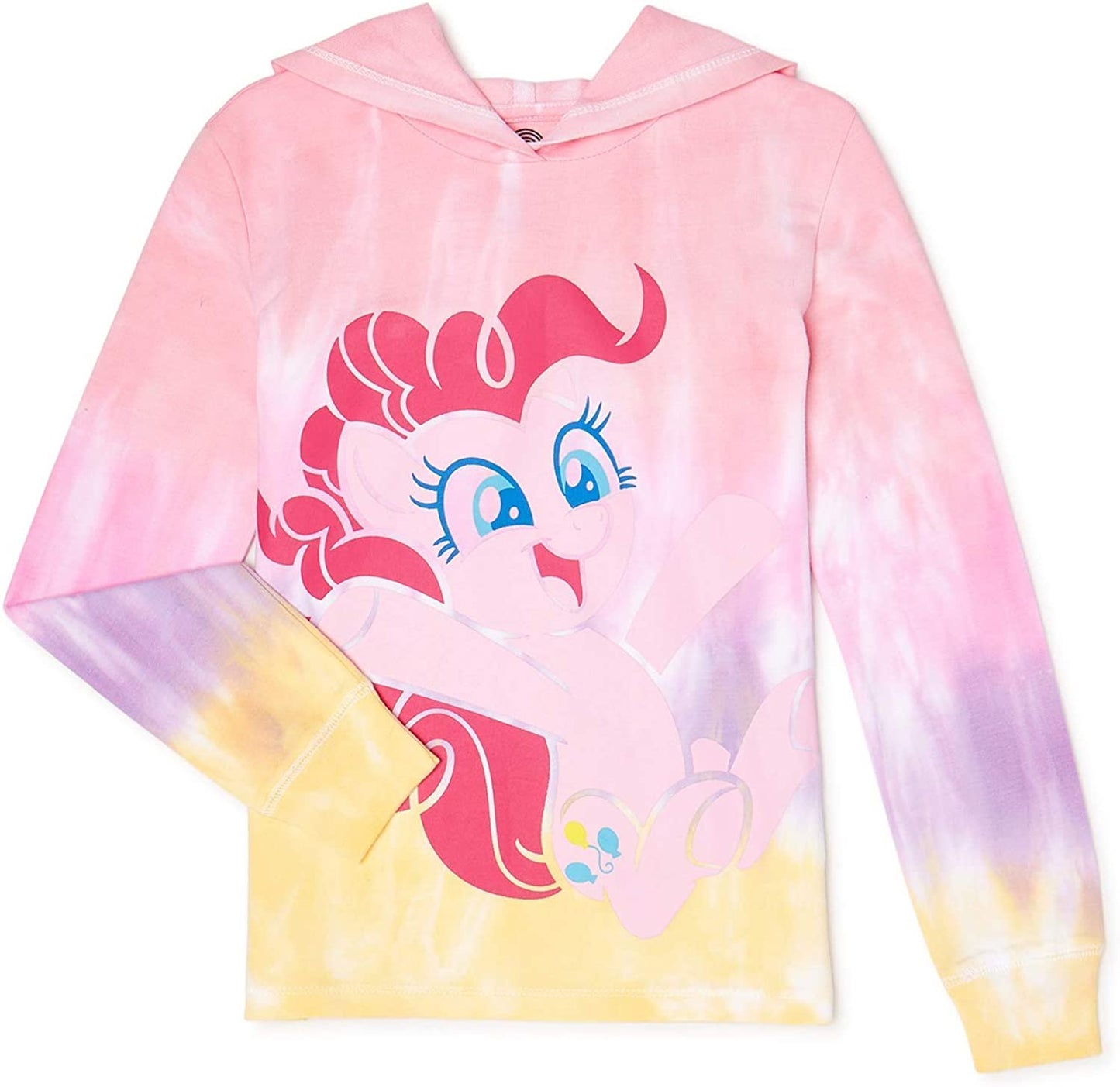 My Little Pony Girls Tie Dye Graphic Hoodie - Rainbow Dash/Pinkie Pie Sizes 4-16