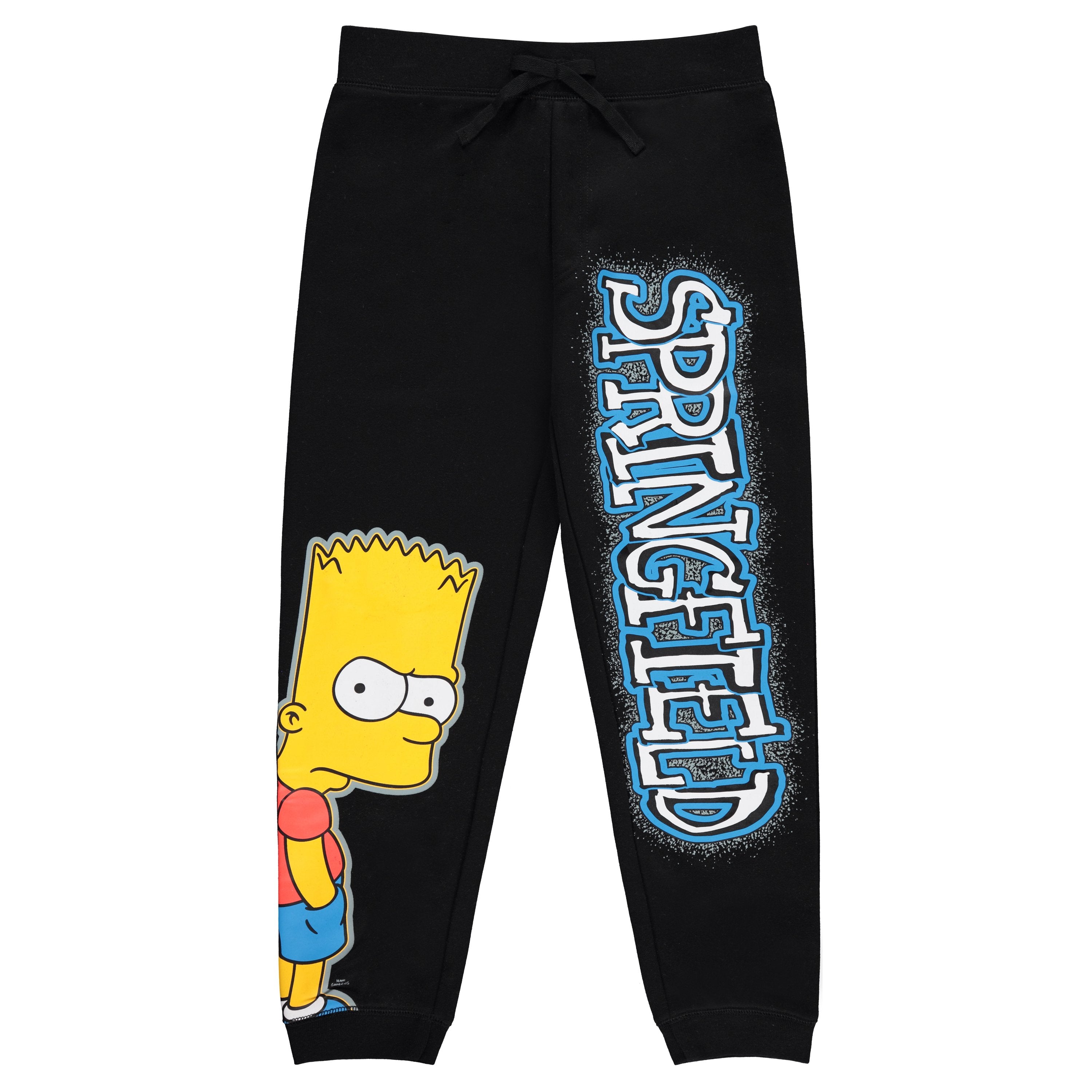 Boys Bart Simpson Hoodie and Jogger Sweatpants Clothing Set- Little and Big Boys Sizes 4-20