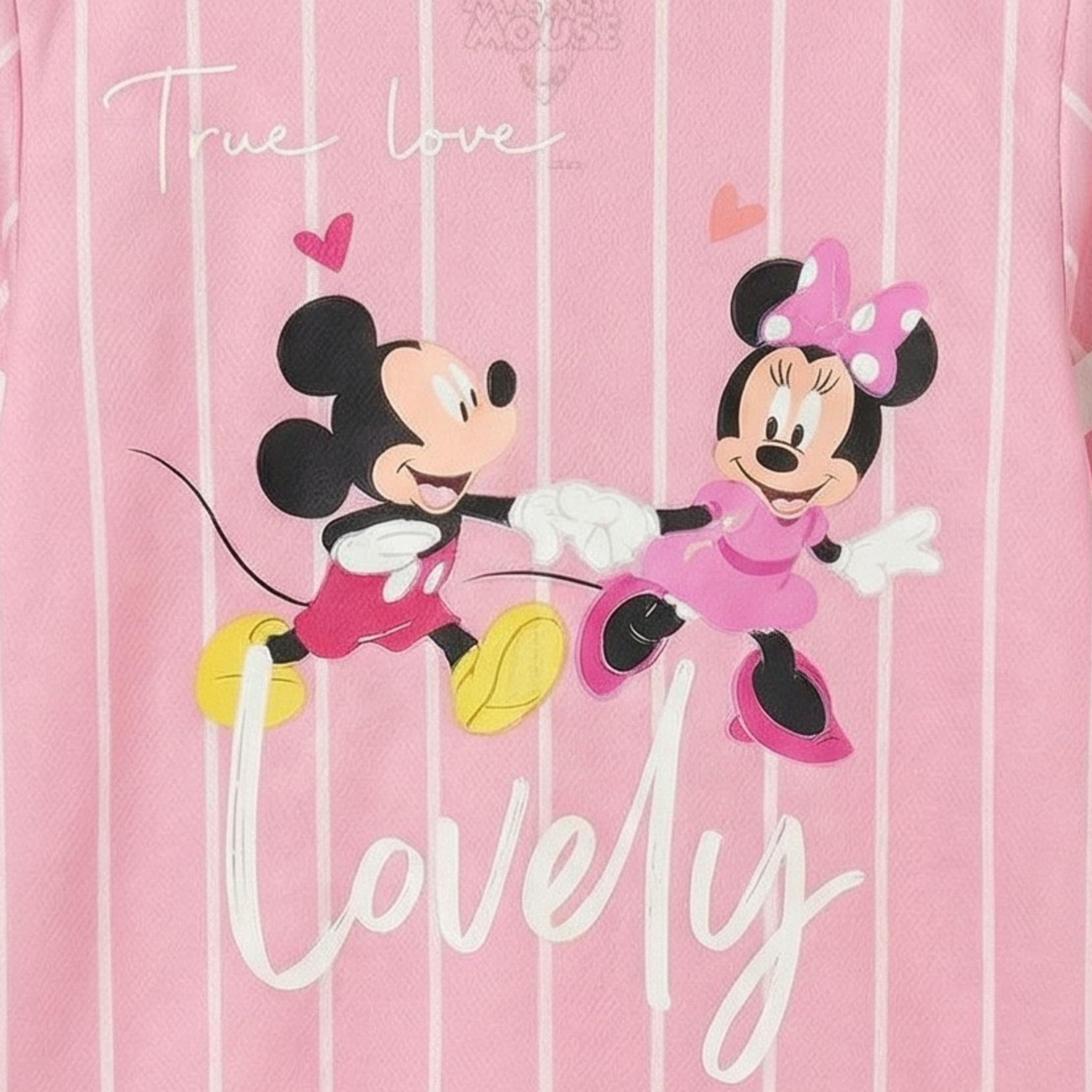 Disney Girls Minnie Mouse Baseball Jersey T-Shirt - Girls Sizes 4-16