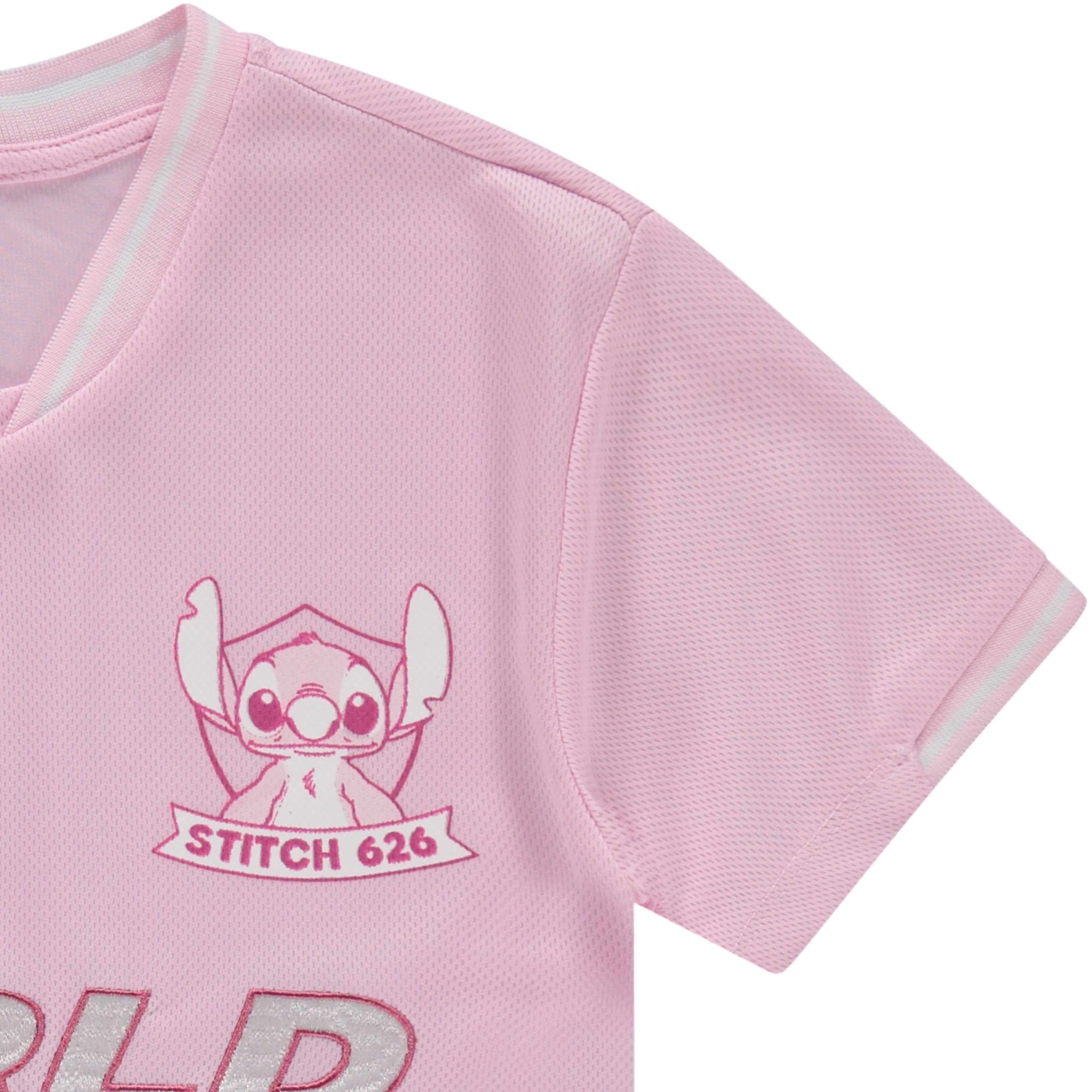 Disney Girls Lilo & Stitch Soccer Jersey T-Shirt - Girls Sizes 4-16