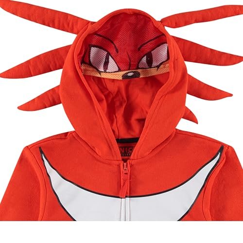 Boys Sonic The Hedgehog Shadow,Tails and Knuckles Cosplay Zip Up Fleece Hoodie-Boys 4-20