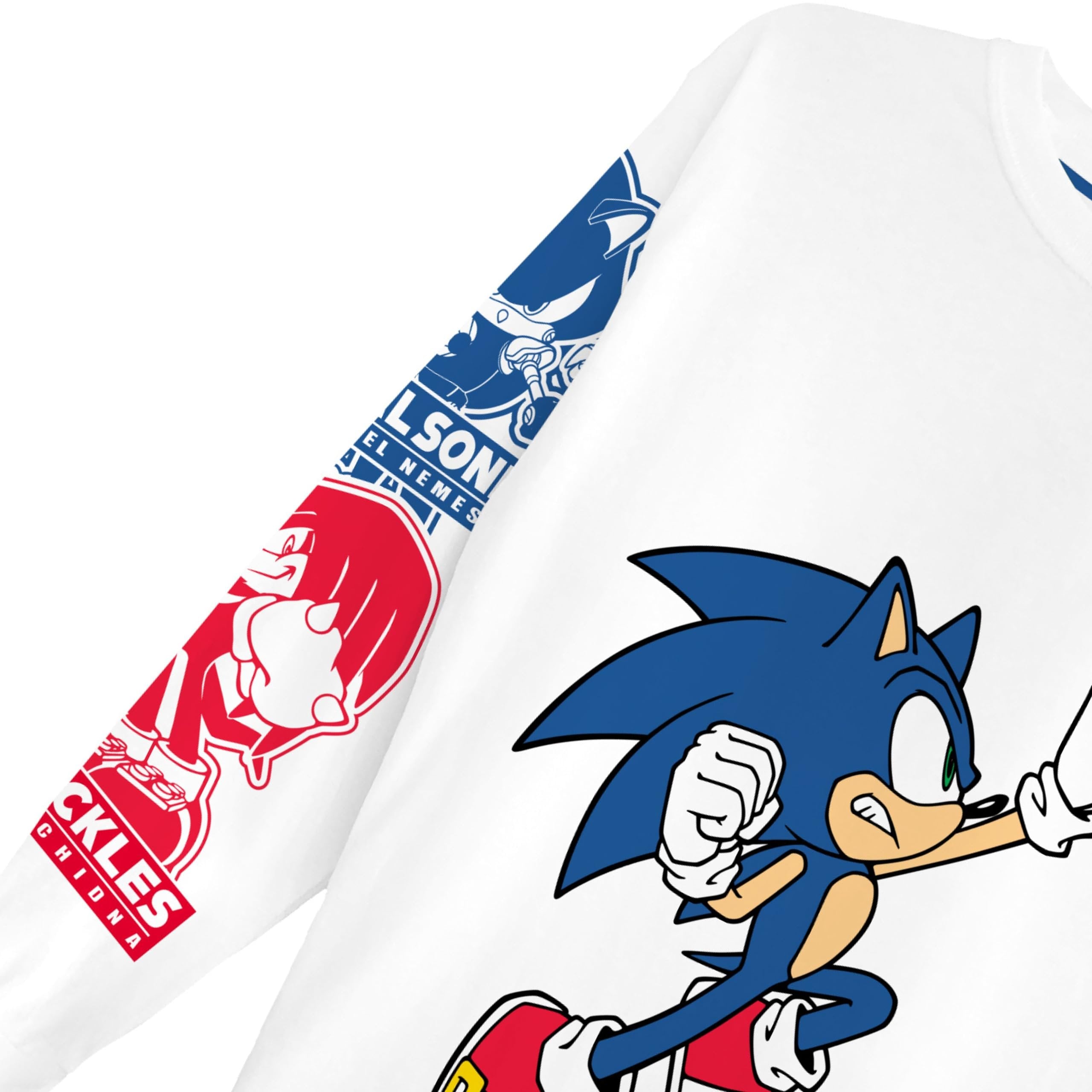 Boys Sonic The Hedgehog Graphic Long Sleeve T-Shirt- Little and Big Boys Sizes 4-20