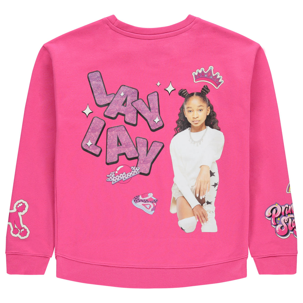 Nickelodeon That Girl Lay Lay Girls Free Style Sweatshirt -That Girl LAYLAY Pullover Sweatshirt- Sizes 4-16