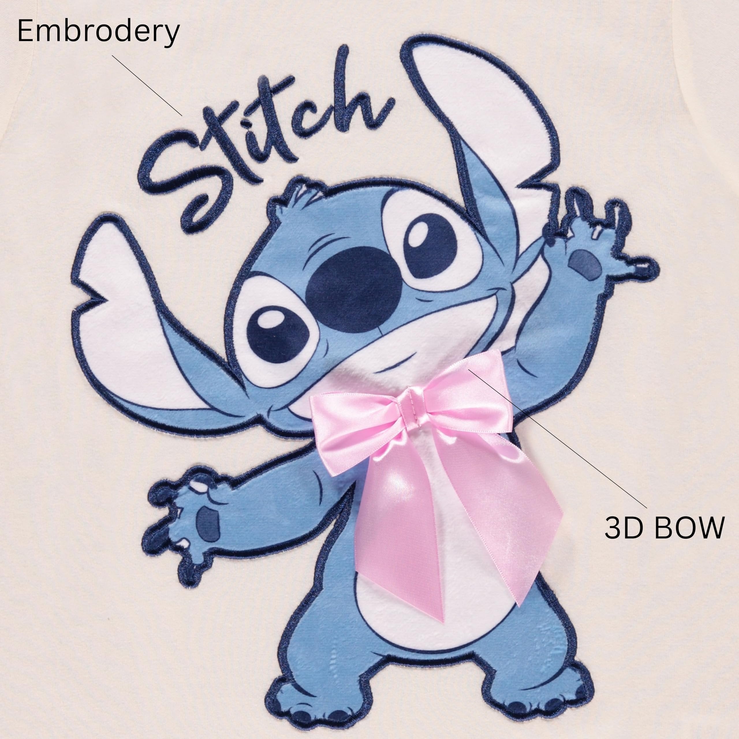 Disney Lilo and Stitch Girls Short Sleeve T-Shirt- Stitch Girls Tee Sizes 4-16