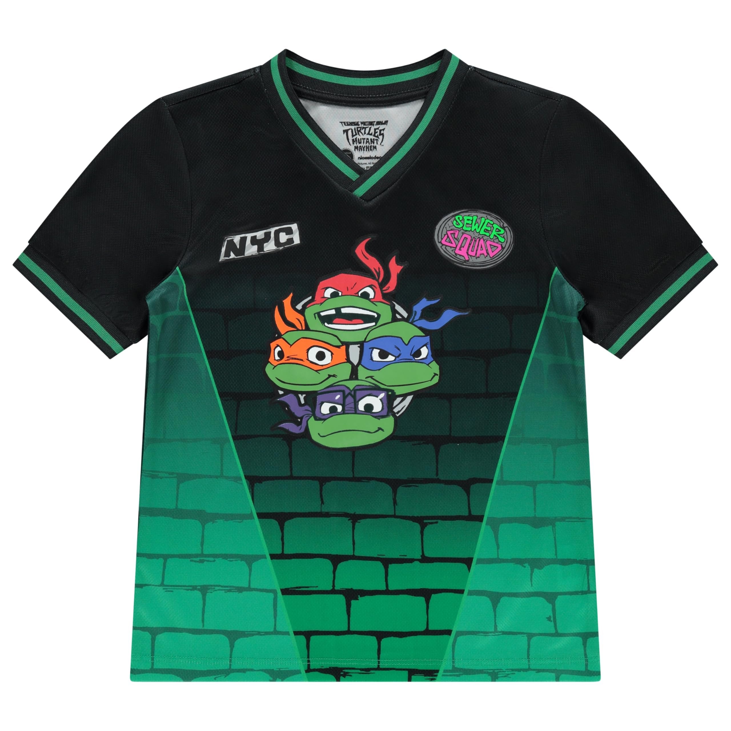 Teenage Mutant Ninja Turtles Boys Soccer Mesh Jersey Tee & Short 2PC Set