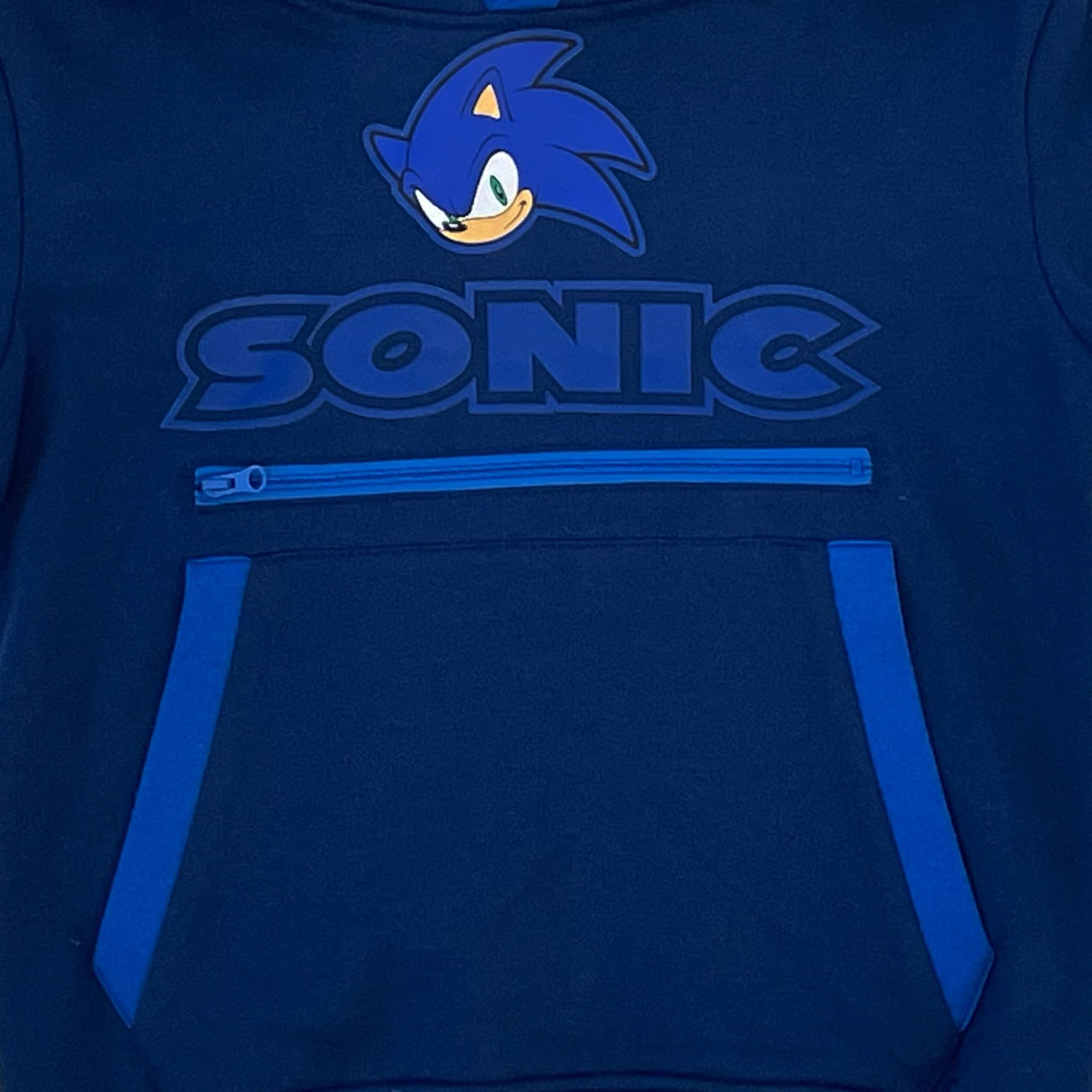 Sonic The Hedgehog Boys Graphic Hoodie and Jogger Pants 2-Piece Outfit Set- Sizes 4-20