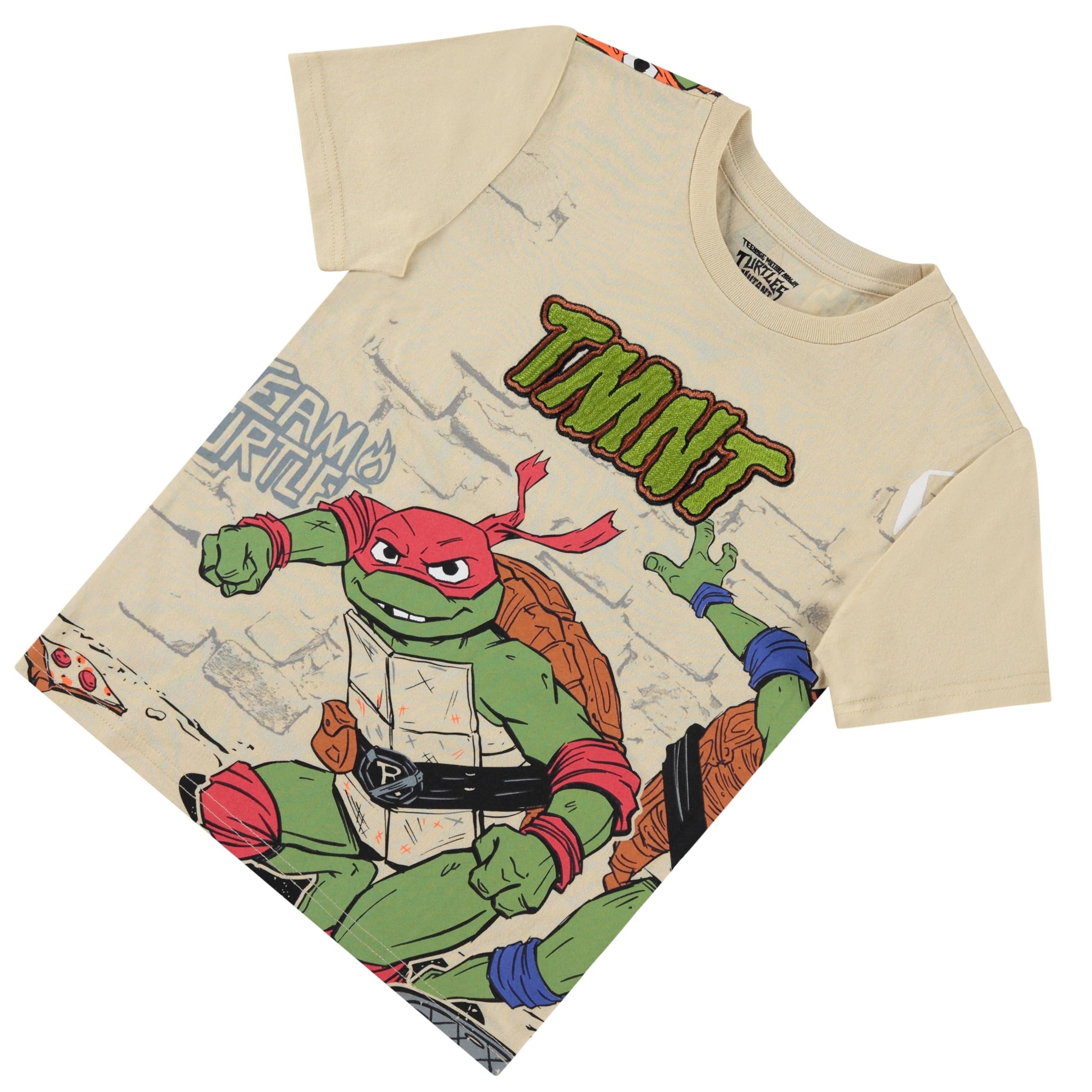 Teenage Mutant Ninja Turtles Boys Short Sleeve T-Shirt - Little and Big Boys 4-20 Sand