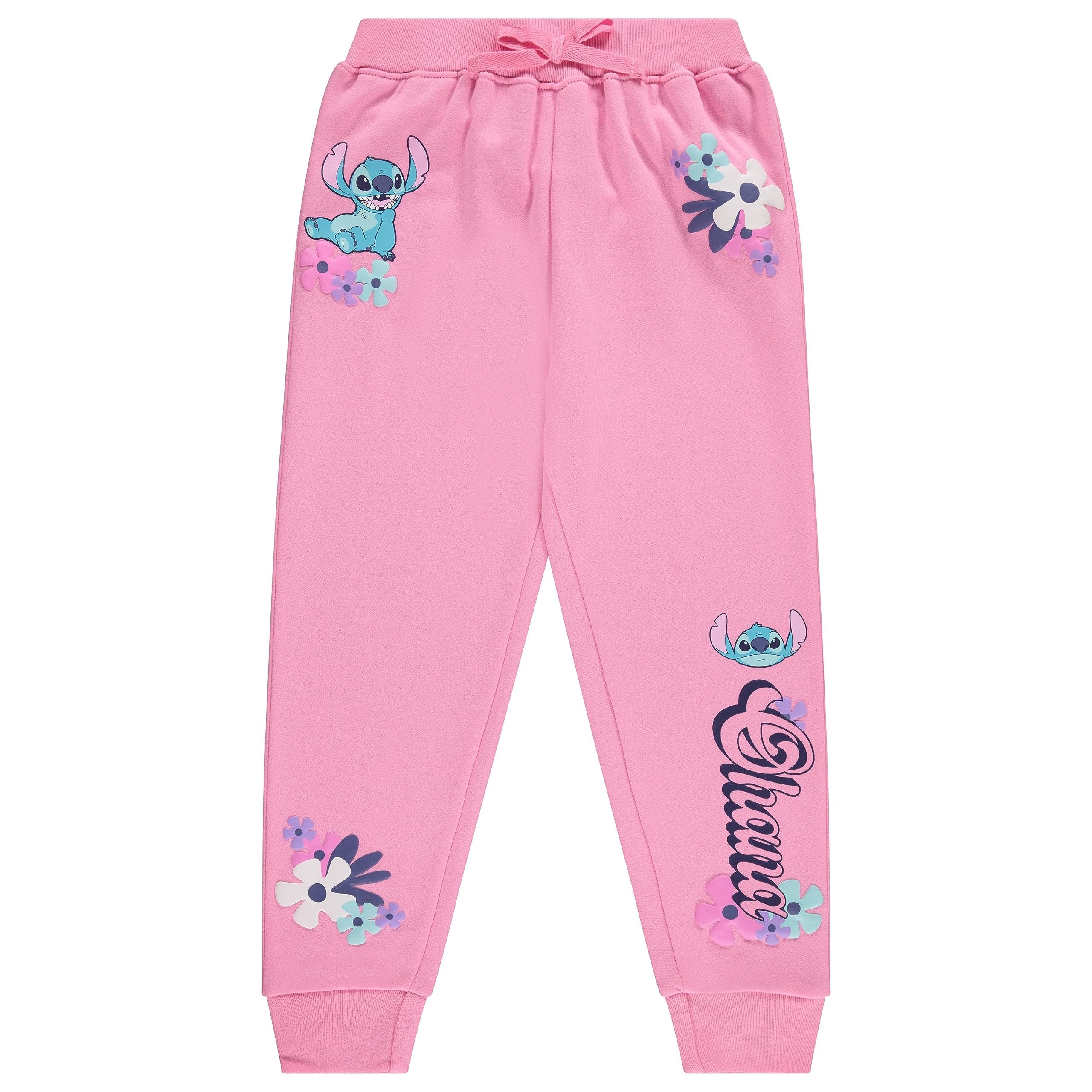 Disney Girls Lilo & Stitch Clothing Set - Stitch Sweatshirt Hoodie and Jogger - 2-Piece Outfit Set - Sizes 4-16