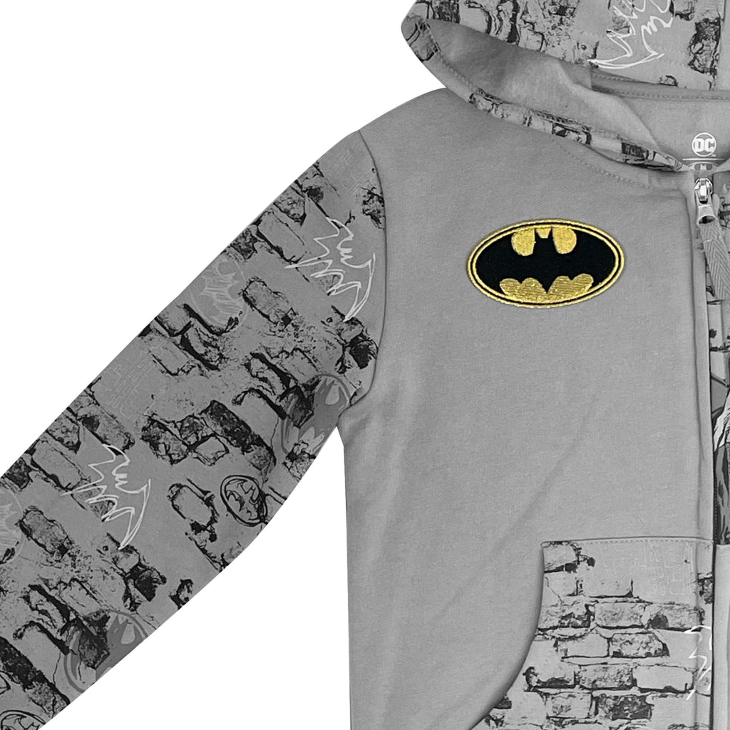 DC Comics Boys Batman Zip-Up Hoodie – Superhero Hoodie for Boys Sizes 4-7