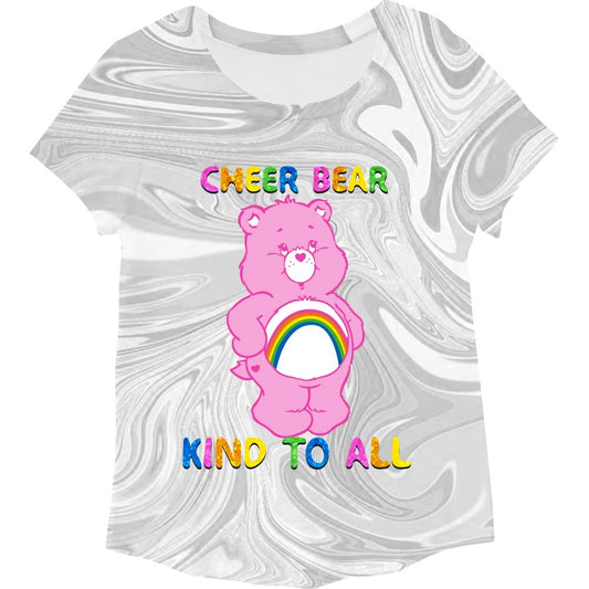 Girls Care Bears Short Sleeve T-Shirt- Sizes 4-16