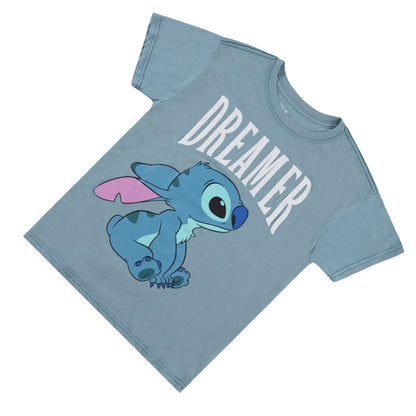 Disney Junior Lilo and Stitch Short Sleeve T-Shirt- Junior Ladies Sizes XS-3XL