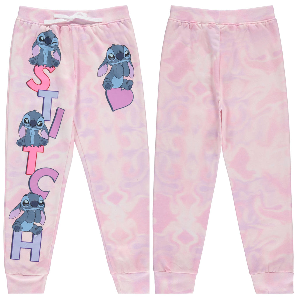Disney Girls Lilo and Stitch Jogger Sweatpants with Minnie Mouse & Disney Princesses, Little and Big Girls Sizes 4-16