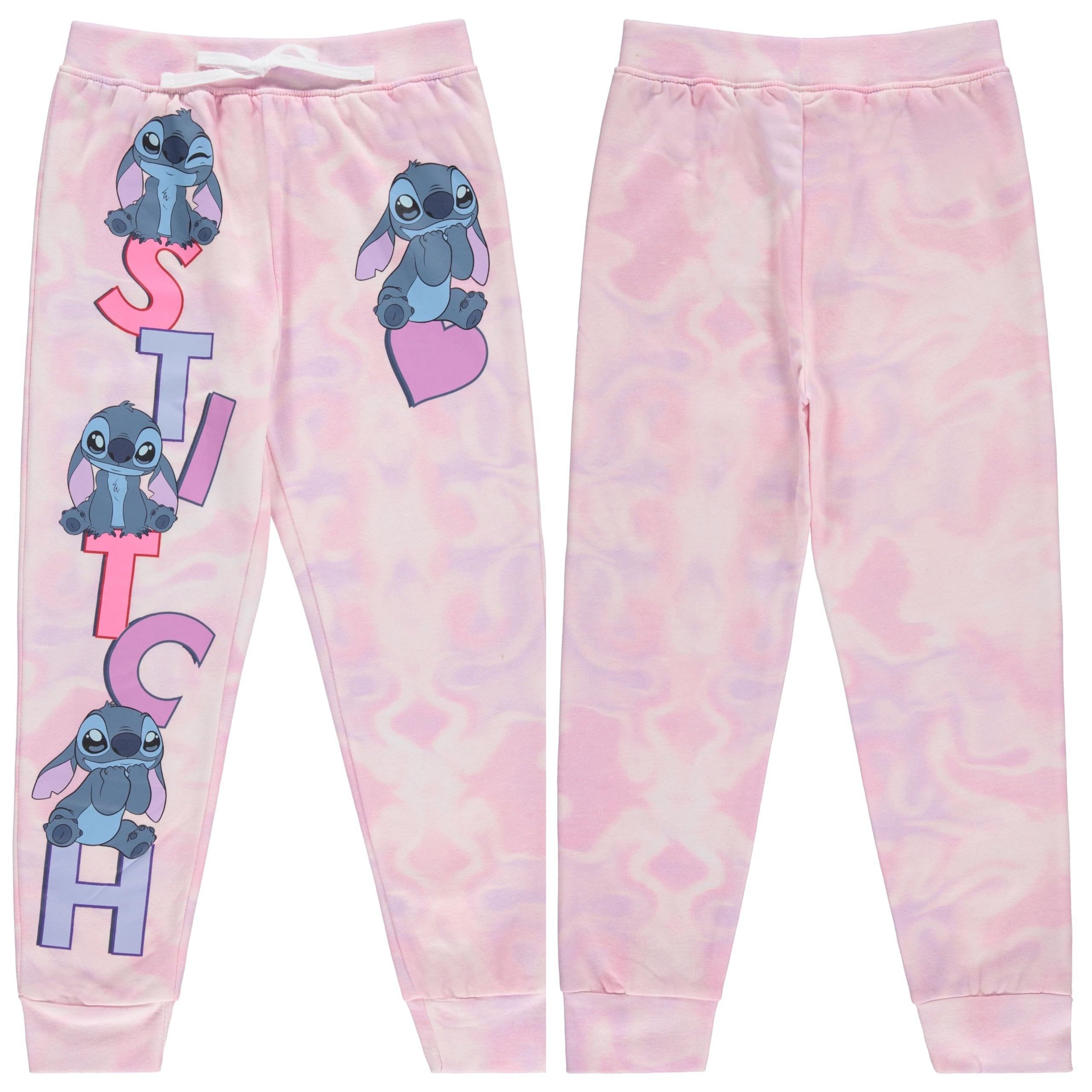 Disney Girls Lilo and Stitch Jogger Sweatpants with Minnie Mouse & Disney Princesses, Little and Big Girls Sizes 4-16