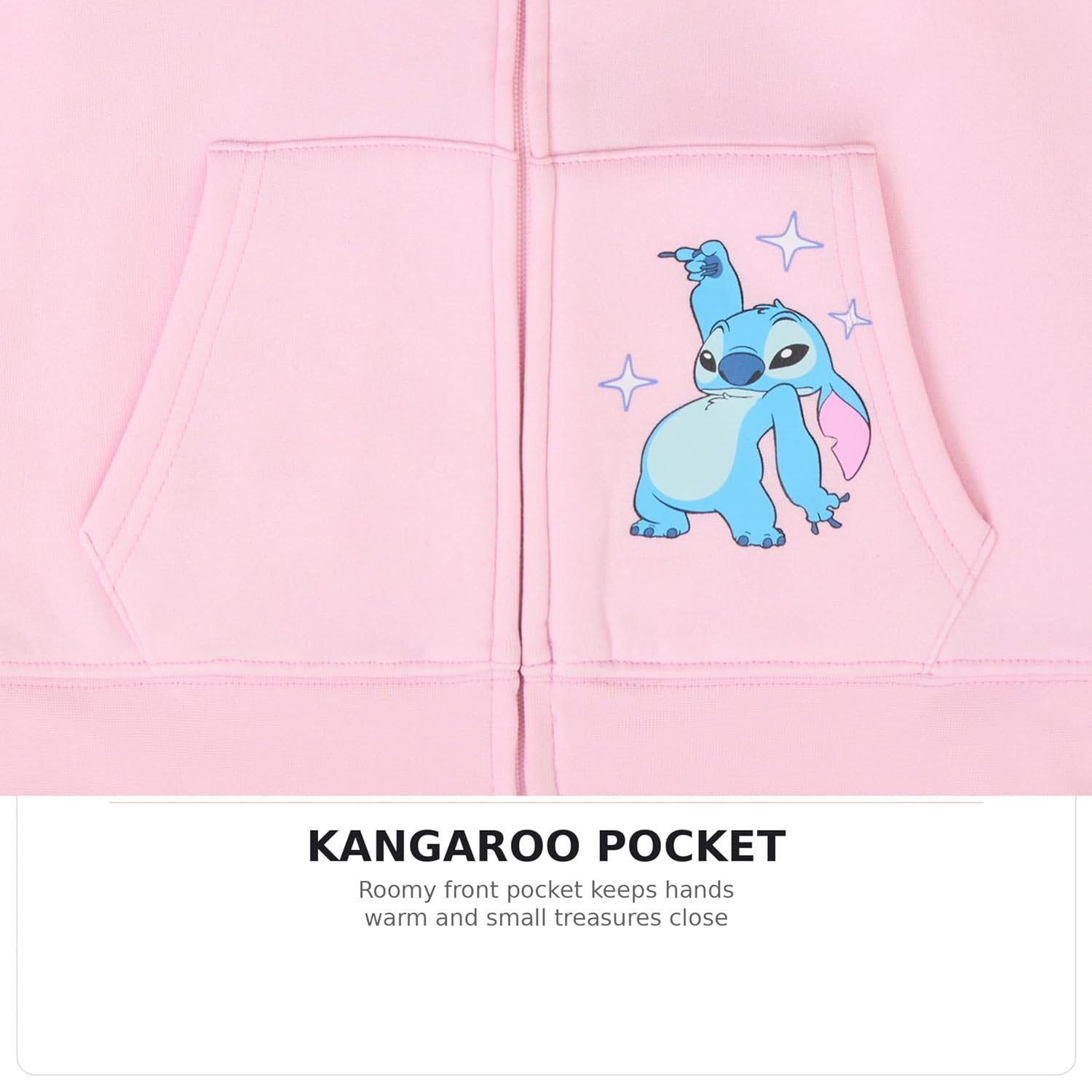 Disney Lilo & Stitch Girls Zip-Up Hoodie & Jogger Set, 2-Piece Outfit, Sizes 4–16