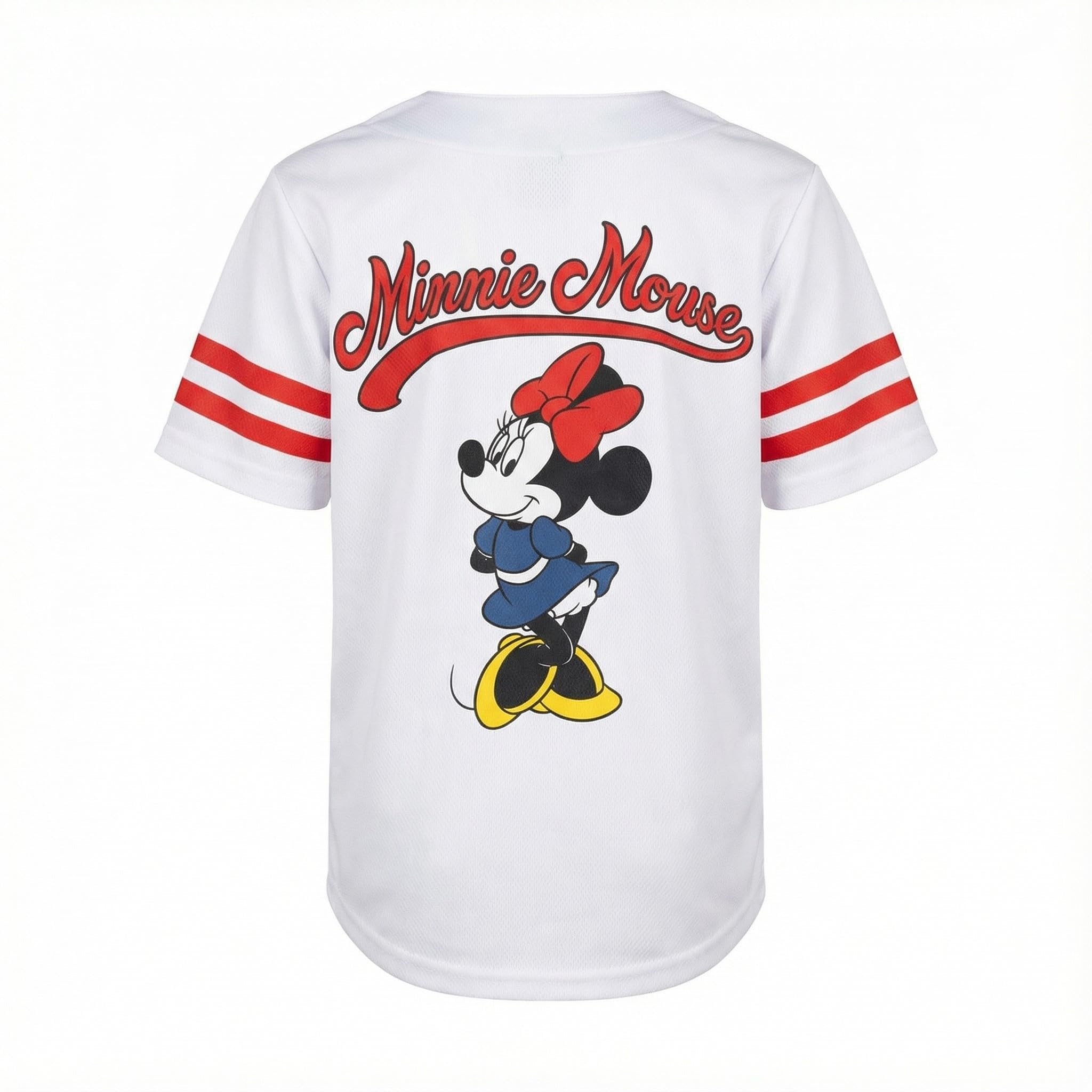 Disney Girls Minnie Mouse Baseball Jersey T-Shirt - Girls Sizes 4-16