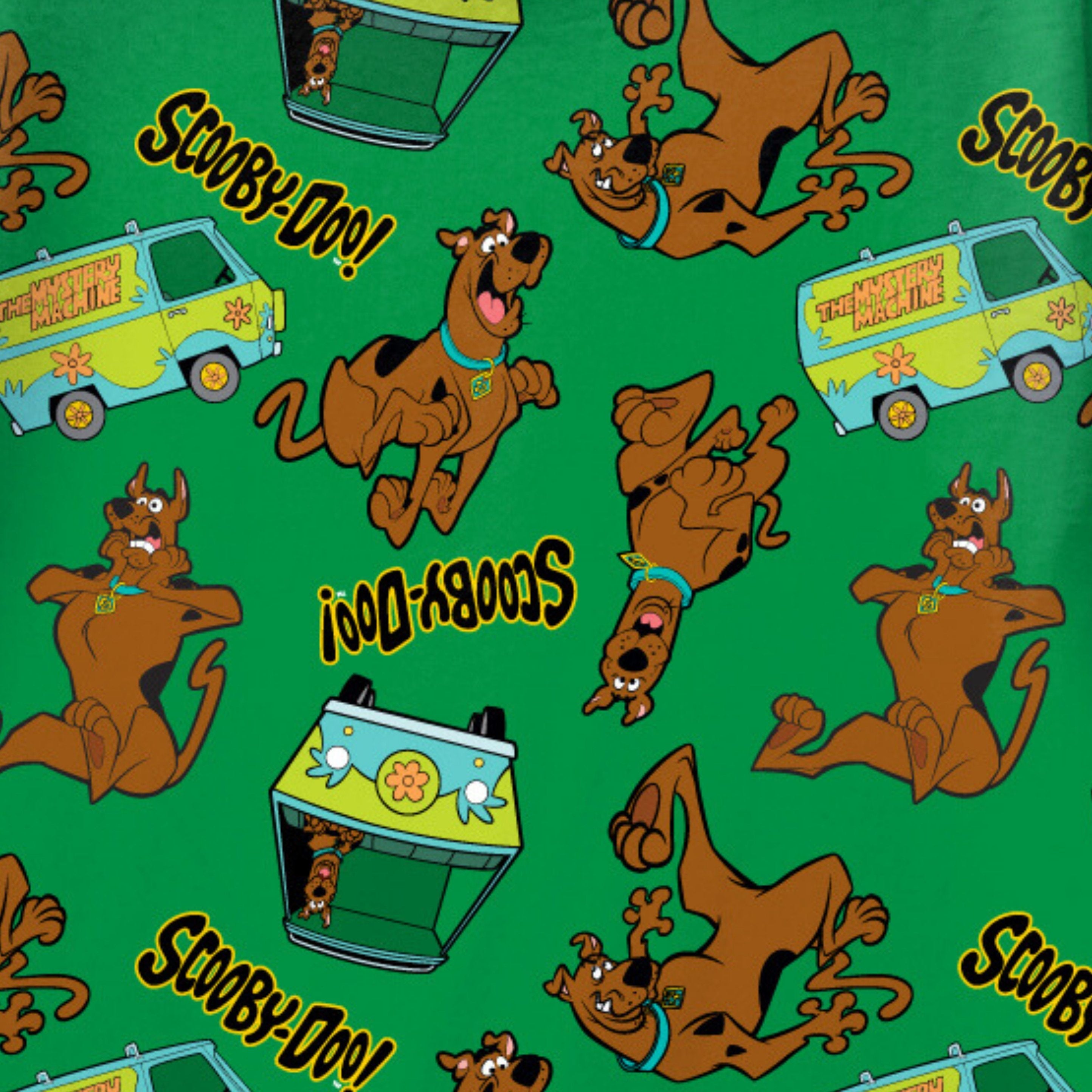 Scooby-Doo Boys T-Shirt - Graphic Design Split T-Shirt and All Over Print Boys Sizes 4-20