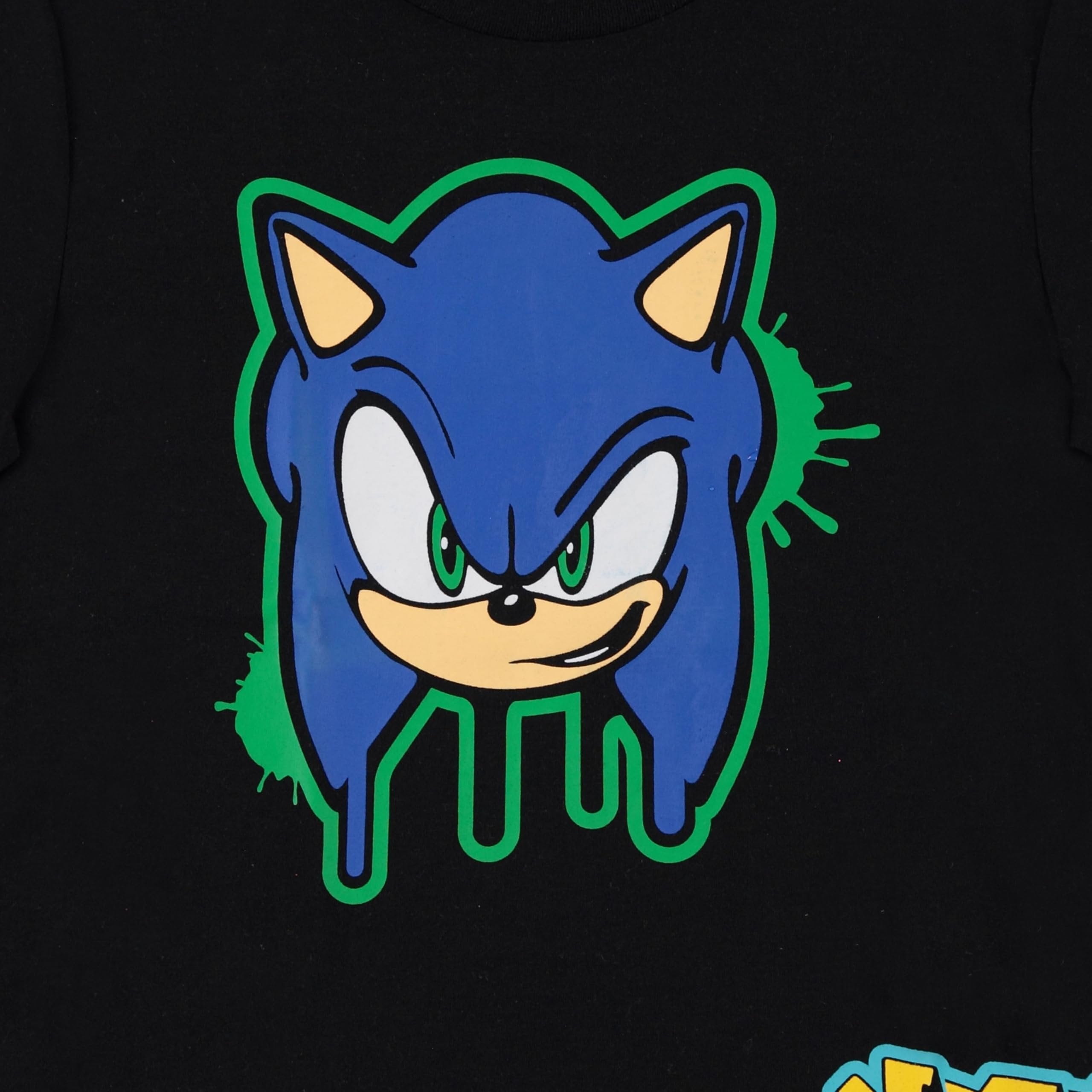 Boys Sonic the Hedgehog T-Shirt Sega Graphic Short Sleeve Crewneck Tee Little Big Boys