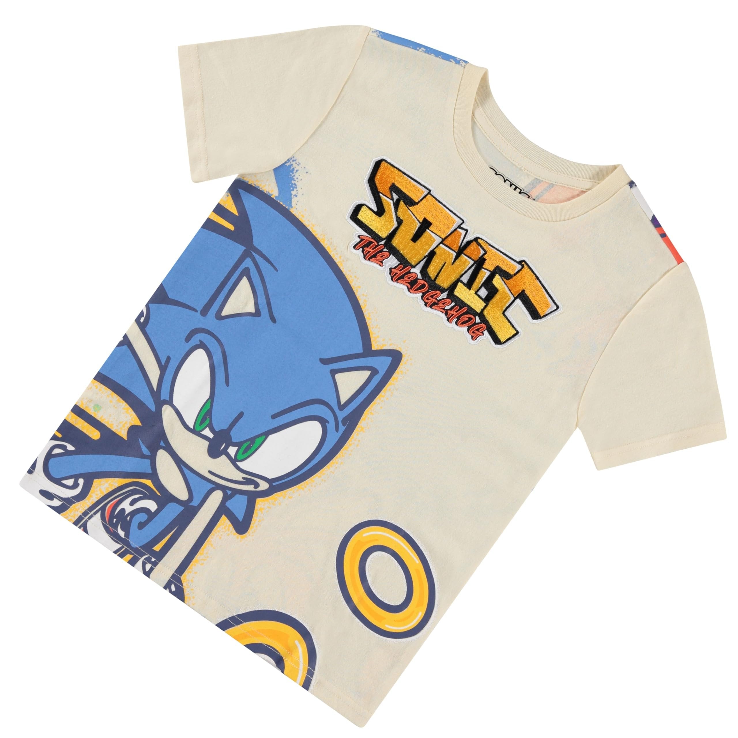 Boys Sonic the Hedgehog T-Shirt Sega Graphic Short Sleeve Crewneck Tee Little Big Boys