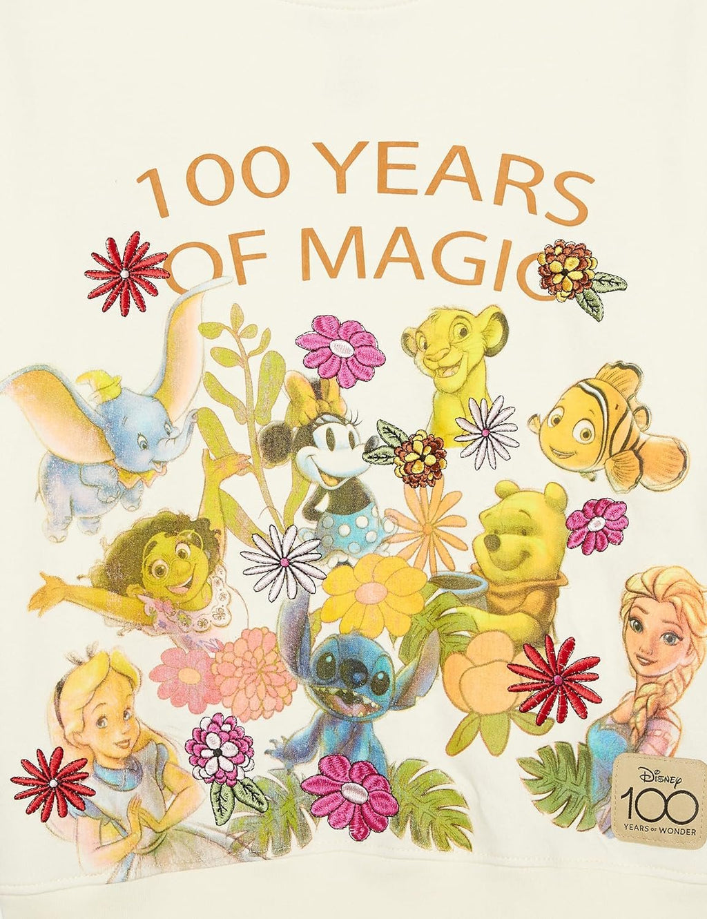 Disney Girls D100 Character Fleece Sweatshirt & Jogger Set - Mickey, Minnie, Stitch, Elsa, Mirabel - Girls 4-16