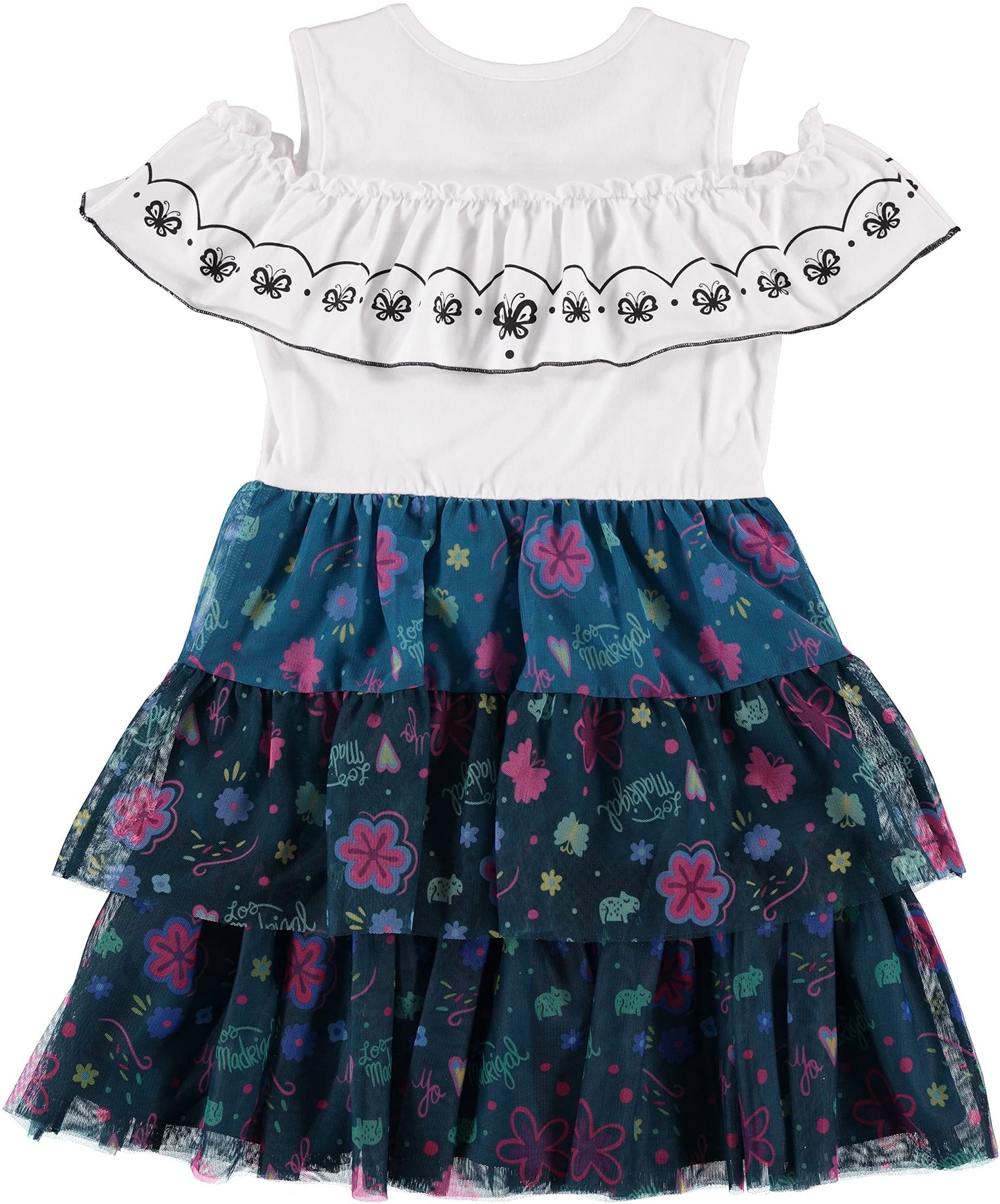 DISNEY Girls Lavender Tutu Flower Dress - Encanto Inspired Isabela Costume Dress Lilac- Sizes XS-XL