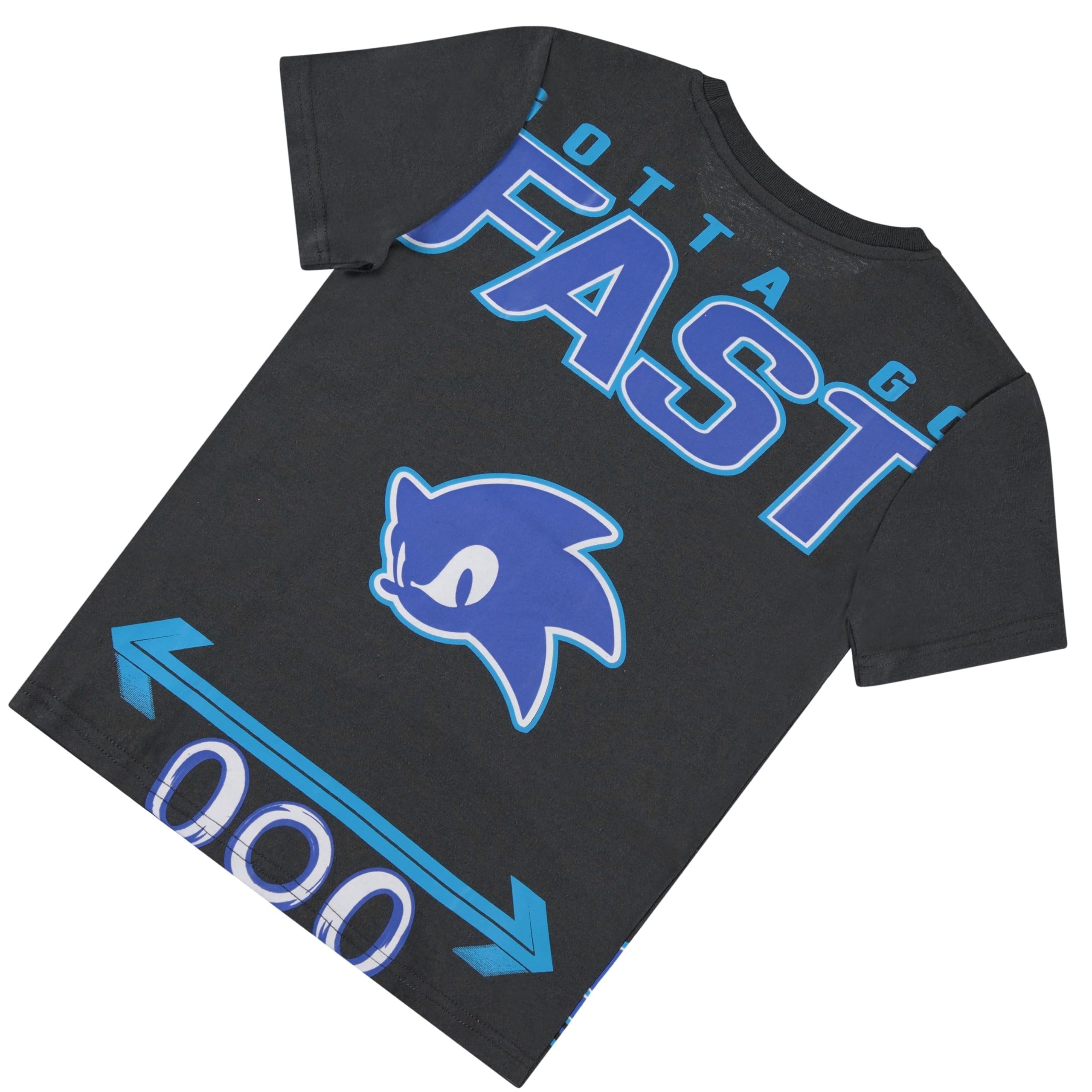 Boys Sonic the Hedgehog T-Shirt Sega Graphic Short Sleeve Crewneck Tee Little Big Boys