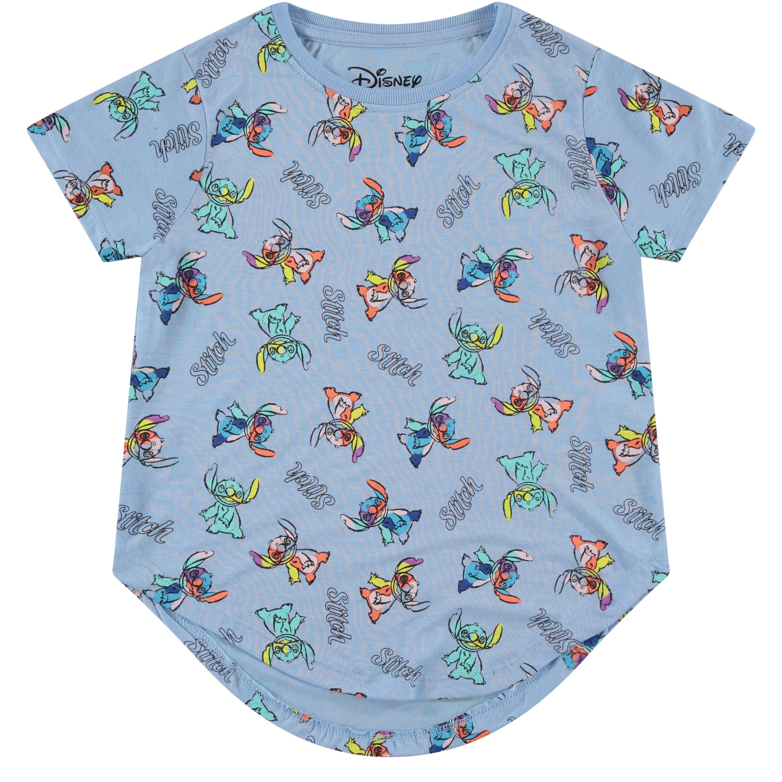 Disney Lilo and Stitch Girls Short Sleeve T-Shirt- Stitch Girls Tee Sizes 4-16