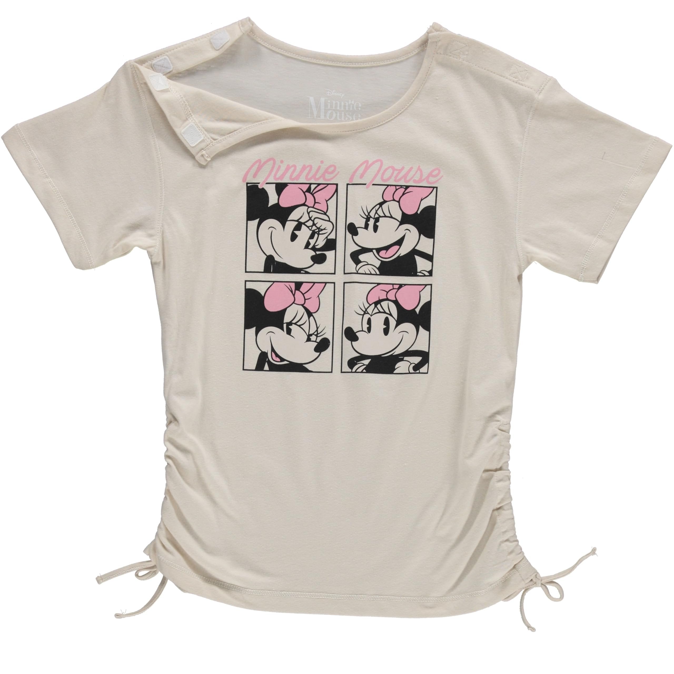 Disney Girls Minnie Mouse Adaptive T-Shirt & Jogger Set, Minnie Mouse Clothing Little and Big Girls Sizes