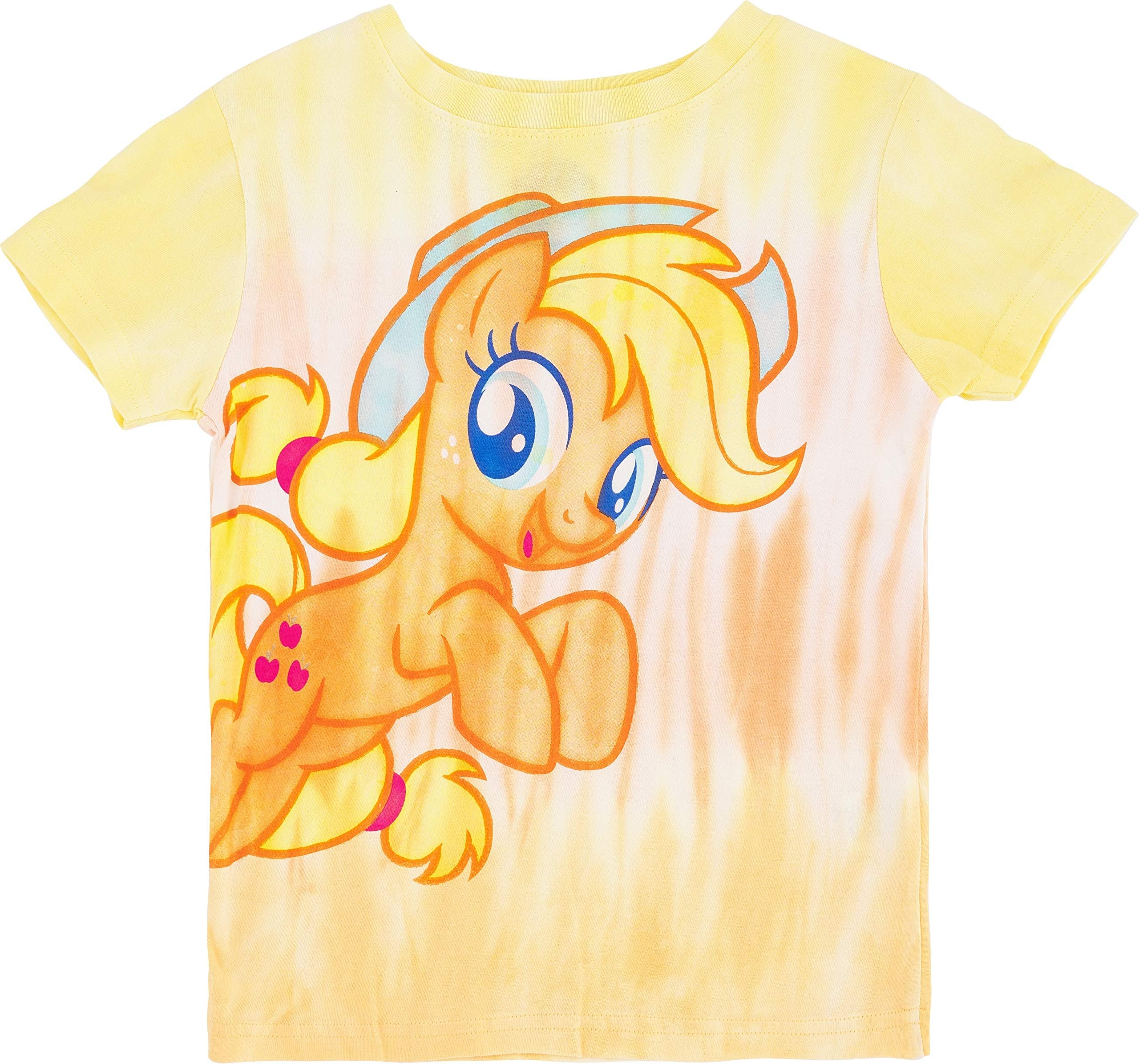 My Little Pony Girls Tie Dye Graphic T-Shirt - Rainbow Dash, Pinkie Pie, Twilight Sparkle, Apple Jack, Sizes 4-6X