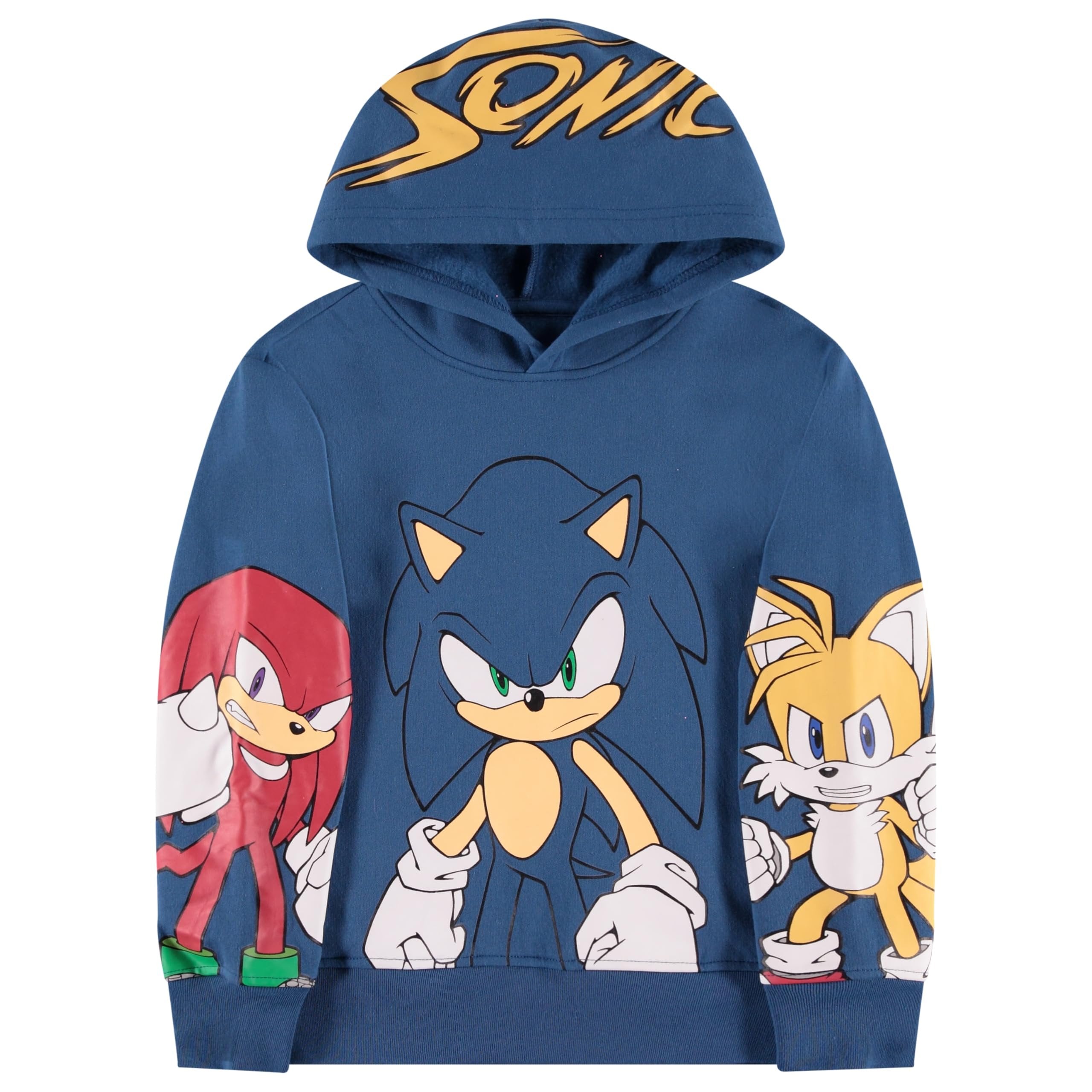 Sonic The Hedgehog Boys Graphic Hoodie and Jogger Pants 2-Piece Outfit Set- Sizes 4-20