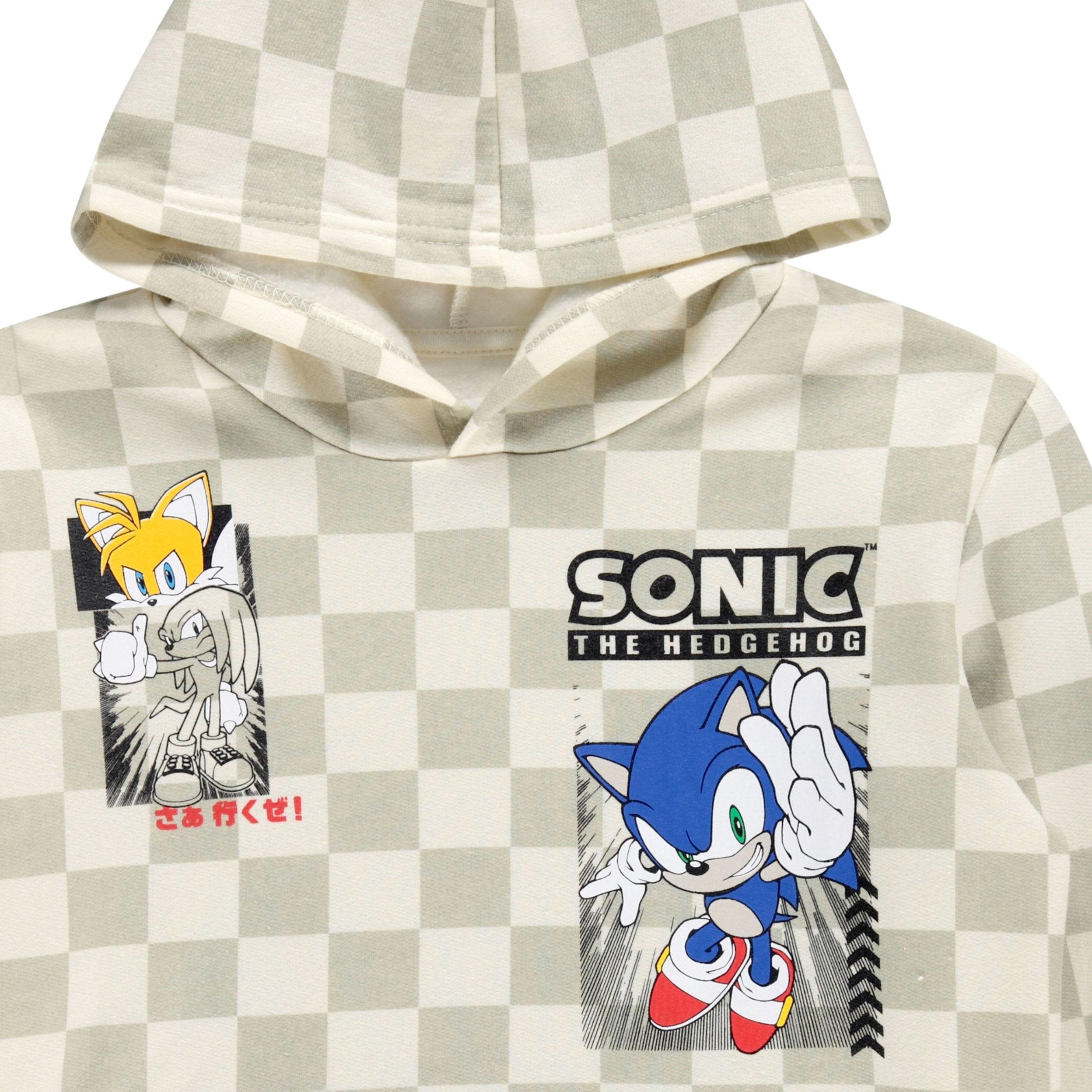 Boys Sonic The Hedgehog Hoodie and Shorts 2-Piece Set - Sonic Shorts and Hoodie Clothing Set