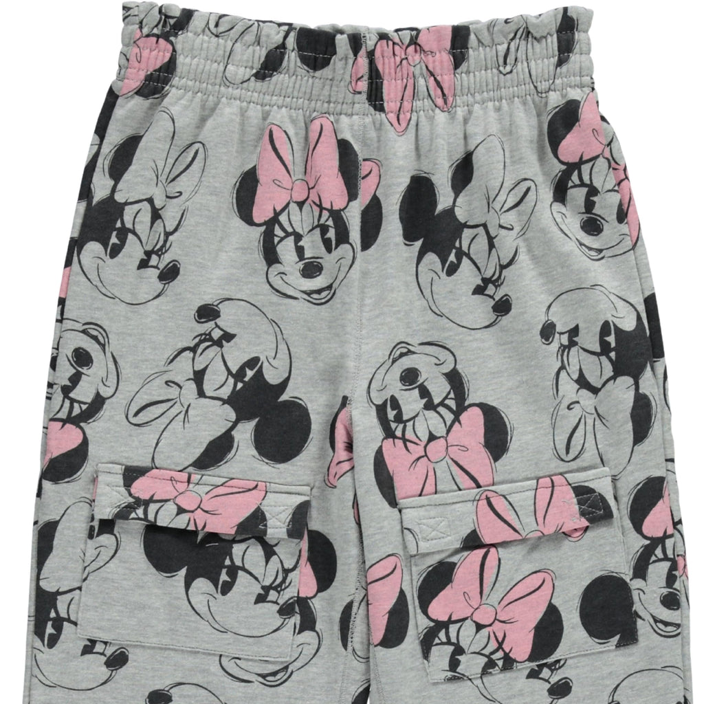 Disney Girls Minnie Mouse Adaptive Cargo Sweatpants, Little and Big Girls Sizes 4-16