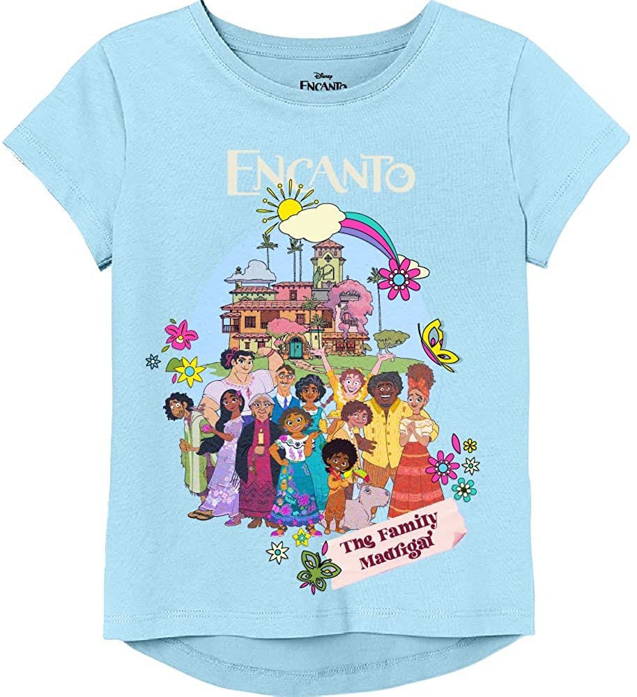Disney Girls' Big Encanto Family Madrigal & House T-Shirt