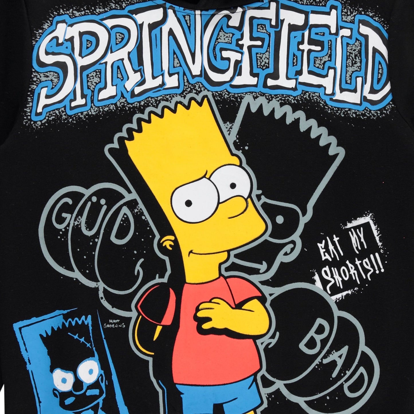 Boys Bart Simpson Hoodie and Jogger Sweatpants Clothing Set- Little and Big Boys Sizes 4-20