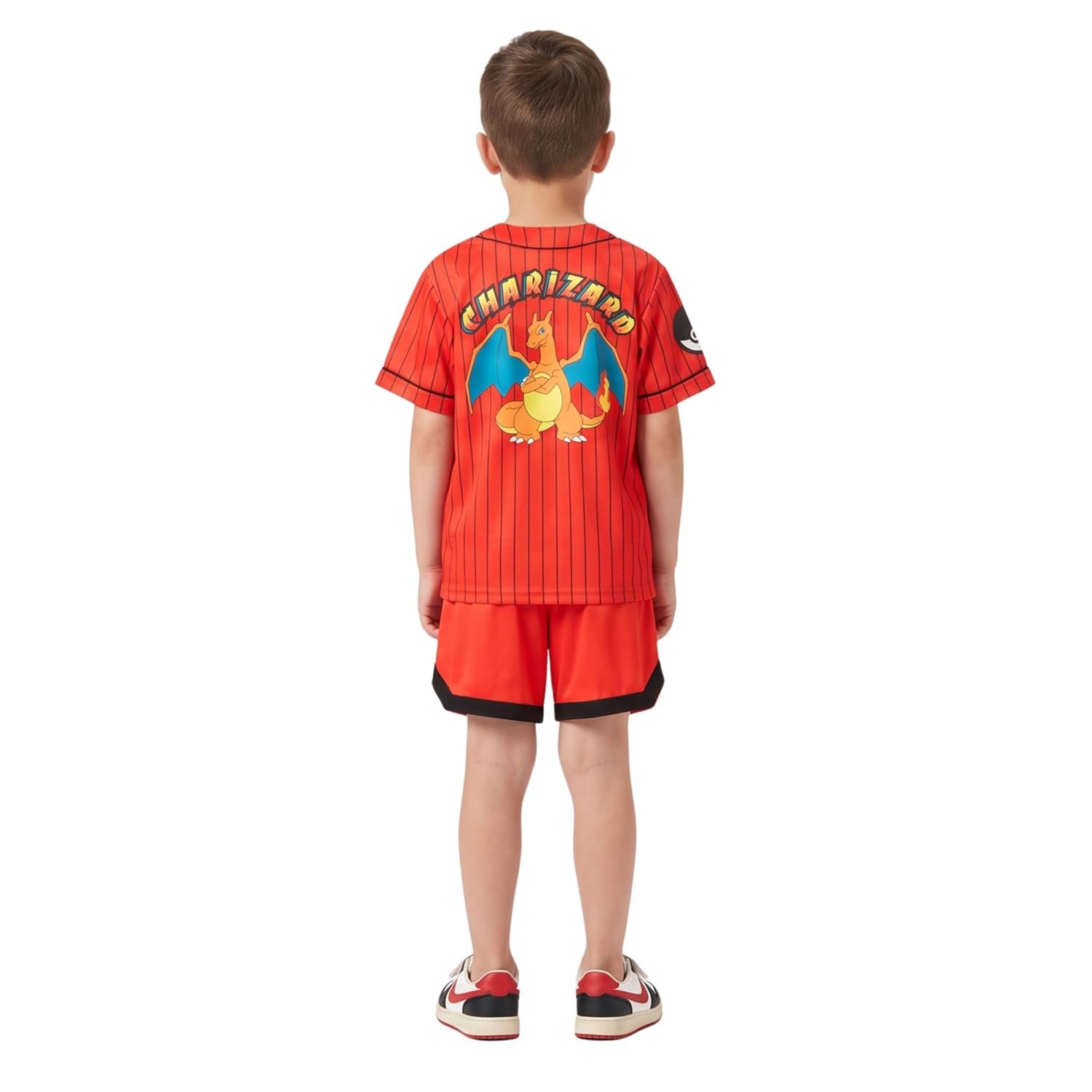Pokemon Boys Baseball Jersey and Shorts Set, 2 Piece Outfit