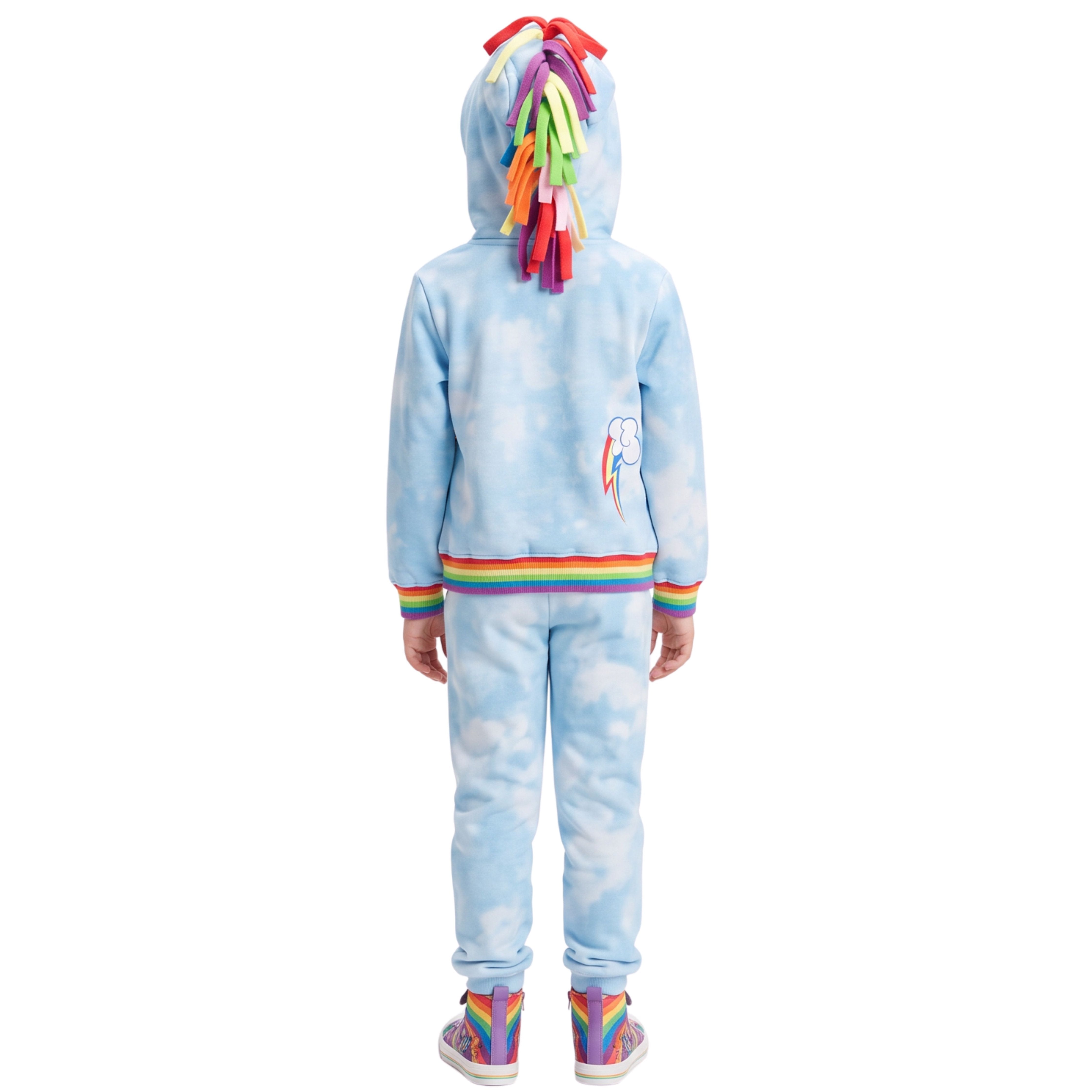 My Little Pony Magical Rainbow Dash Cosplay Hoodie for Girls - Super Soft & Fun for Playtime and Parties!