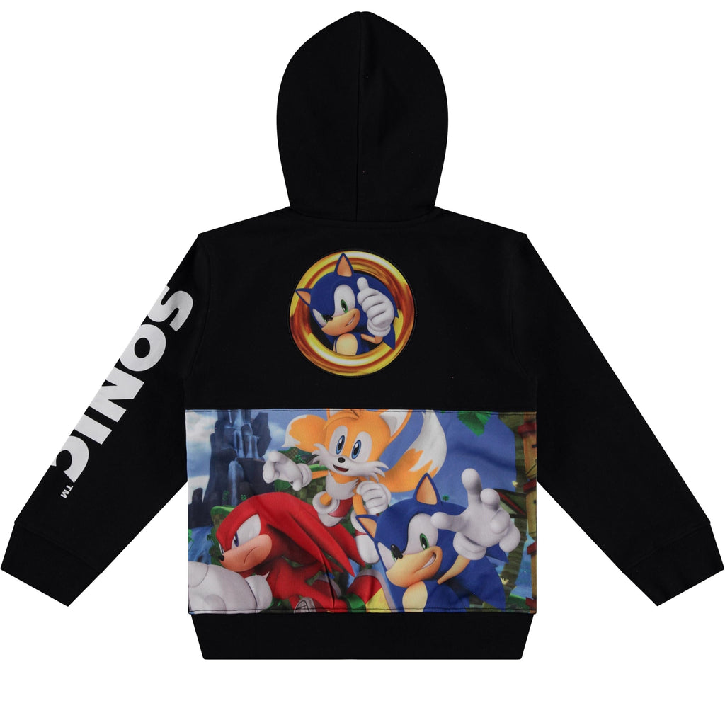 Boys Sonic The Hedgehog Pullover Hoodie- Sonic, Tails, Shadow and Knuckles Sizes 4-7