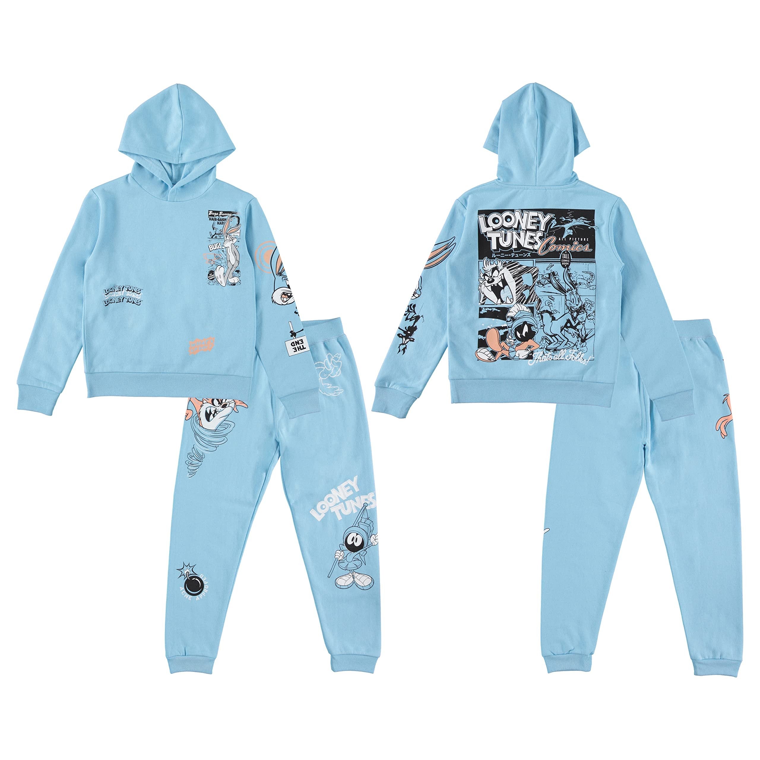 LOONEY TUNES Boys Hoodie and Jogger Pants 2-Piece Outfit Set- Boys Sizes 4-16