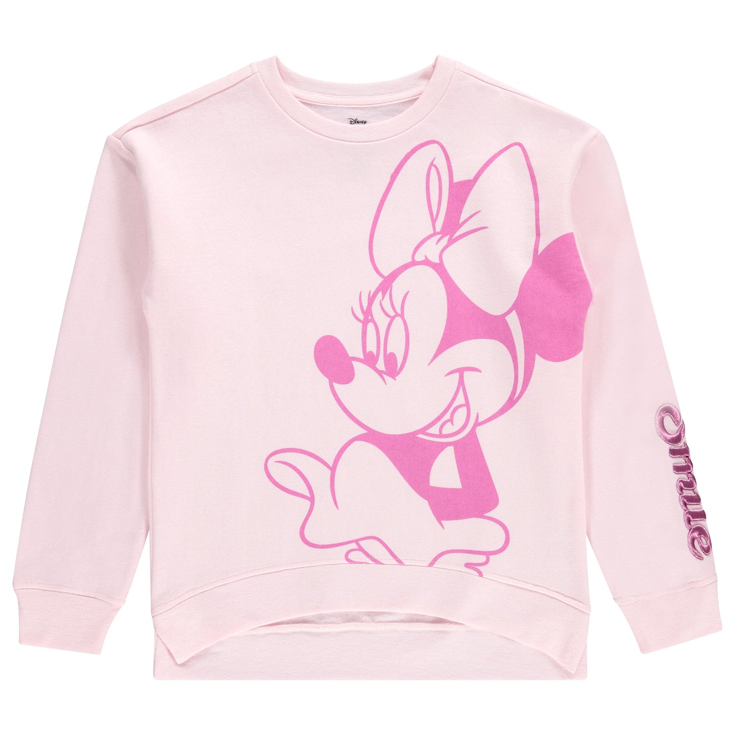 DISNEY Girls Minnie Mouse Crewneck Sweatshirt and Shorts Clothing Set- Little and Big Girl Sizes 4-16