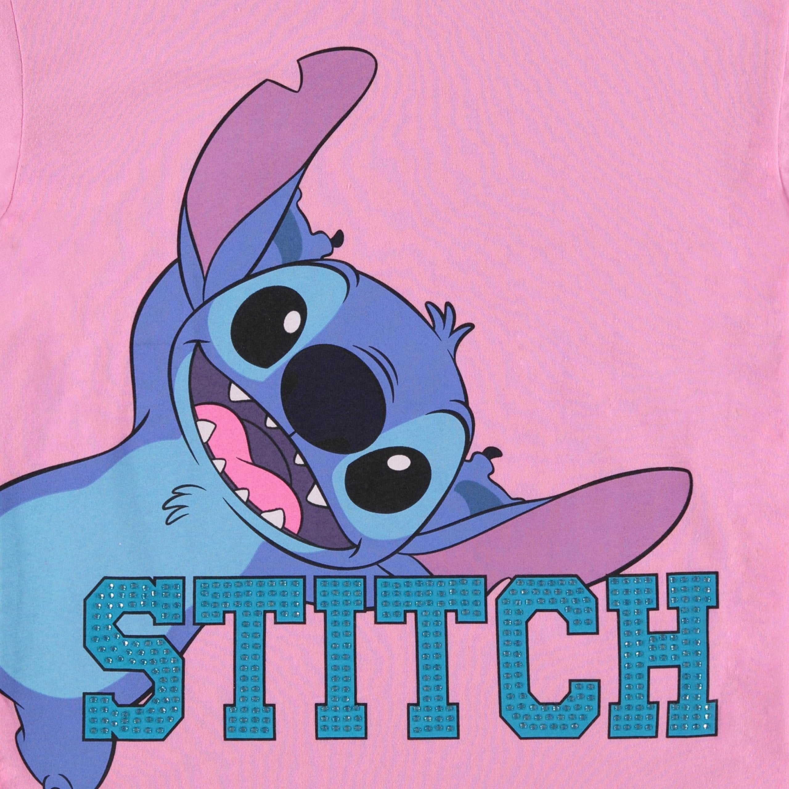 Disney Lilo and Stitch Girls Short Sleeve T-Shirt- Stitch Girls Tee Sizes 4-16