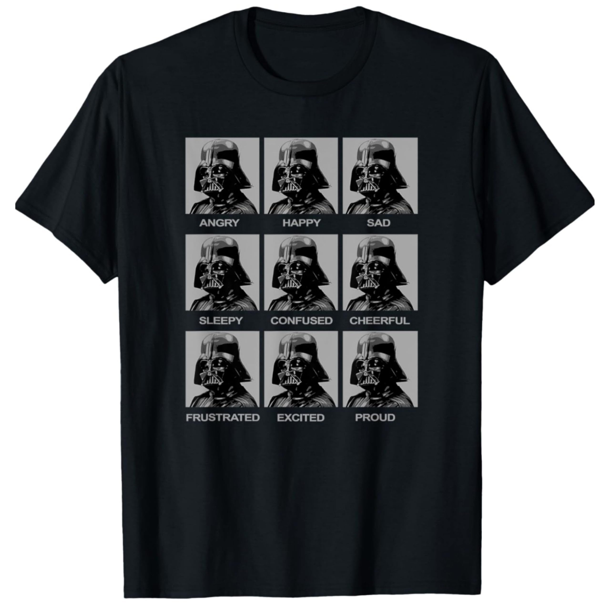 STAR WARS Boys' Darth Vader & Mandalorian Short Sleeve Crewneck T-Shirt – Sizes XS-XL