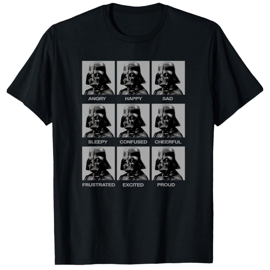 STAR WARS Boys' Darth Vader & Mandalorian Short Sleeve Crewneck T-Shirt – Sizes XS-XL