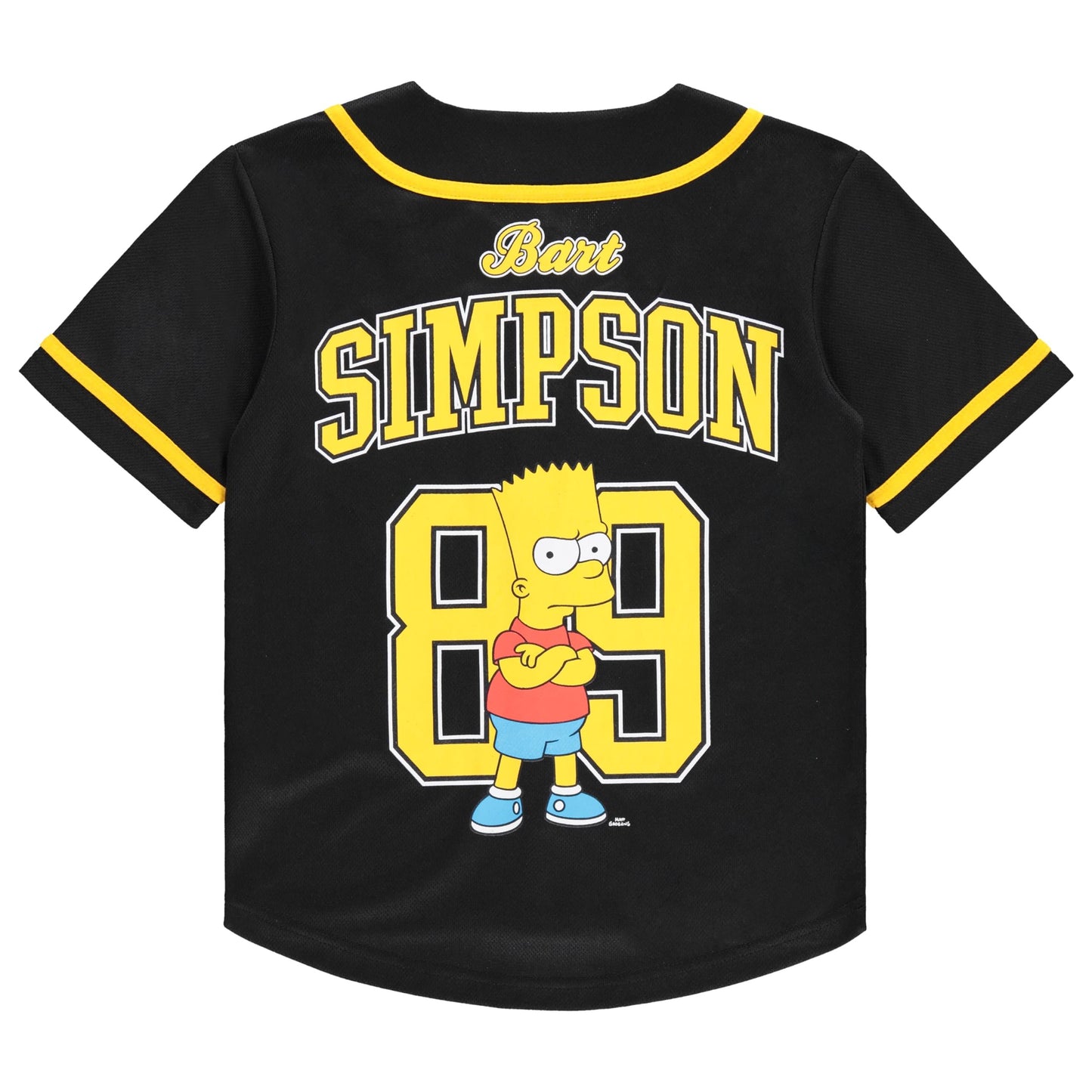 Boys Bart Simpson Baseball Jersey Shirt and Shorts Clothing Set- Little and Big Boys Sizes 4-20