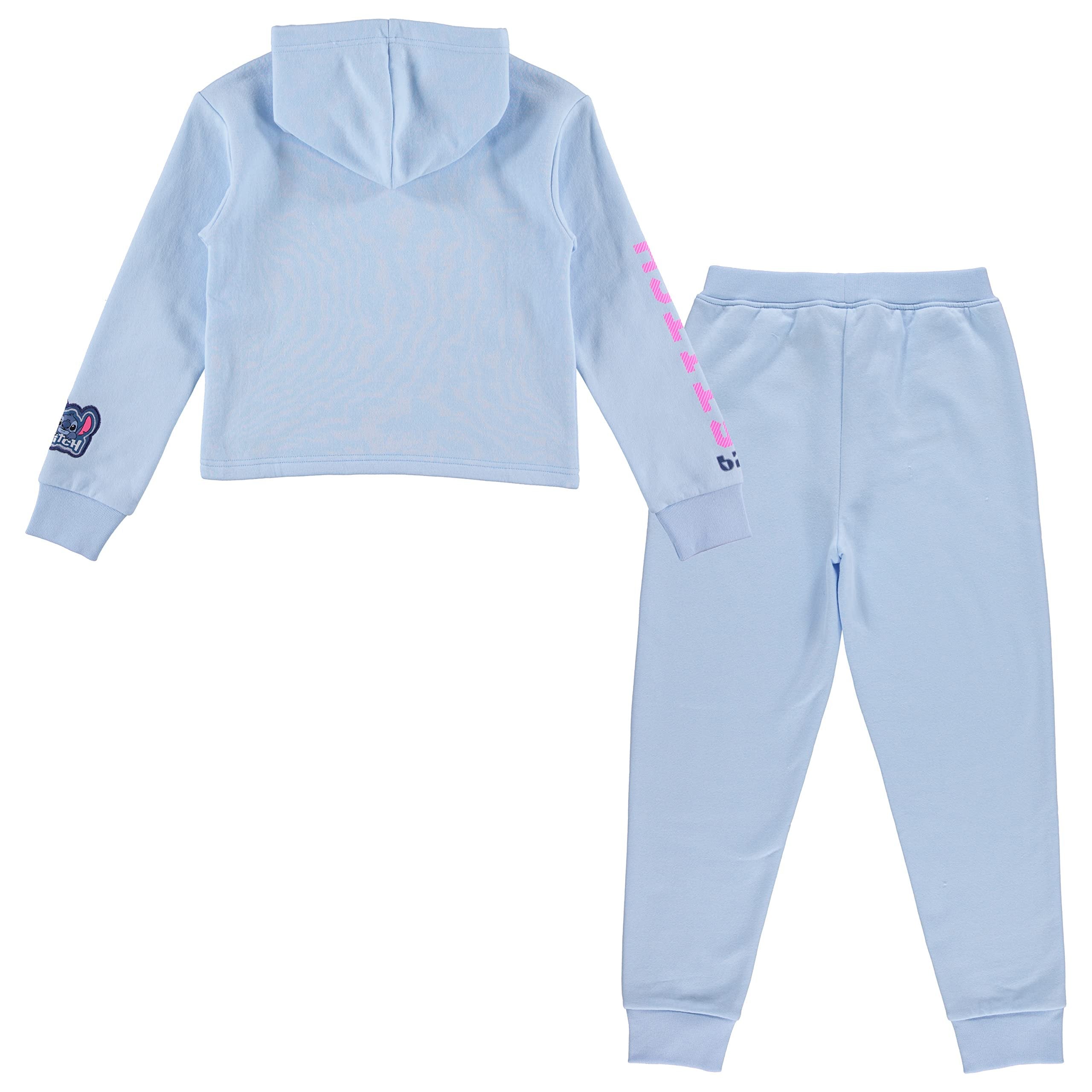 Disney Girls Lilo & Stitch Clothing Set - Stitch Sweatshirt Hoodie and Jogger - 2-Piece Outfit Set - Sizes 4-16