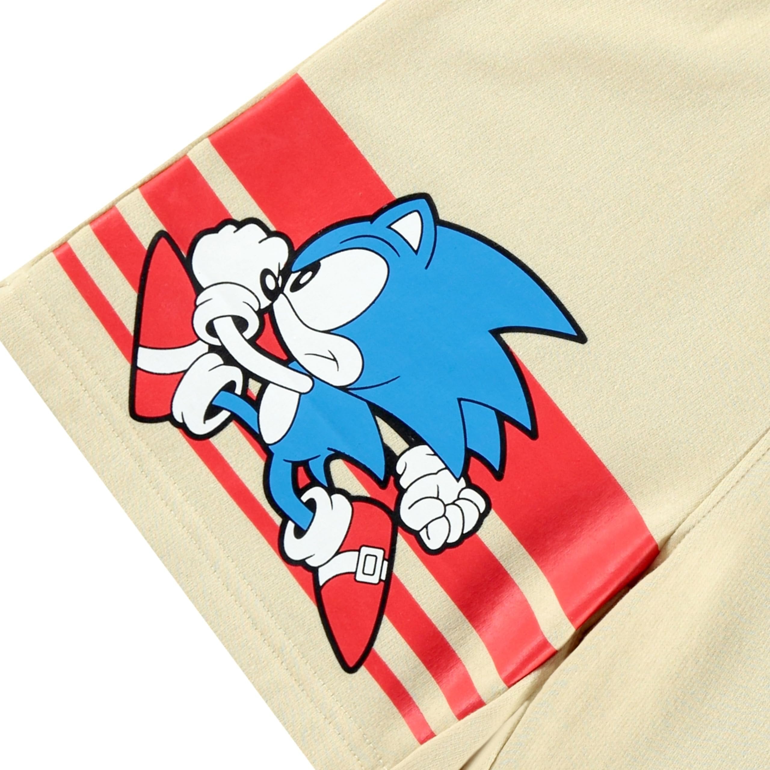 Boys Sonic The Hedgehog Sweatshirt and Shorts Clothing Set- Little and Big Boys Sizes 4-20