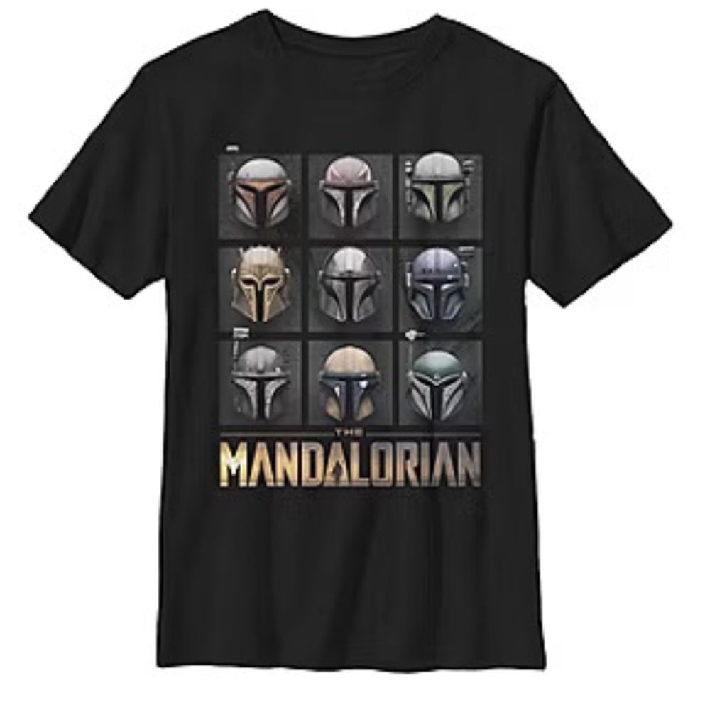 STAR WARS Boys' Darth Vader & Mandalorian Short Sleeve Crewneck T-Shirt – Sizes XS-XL