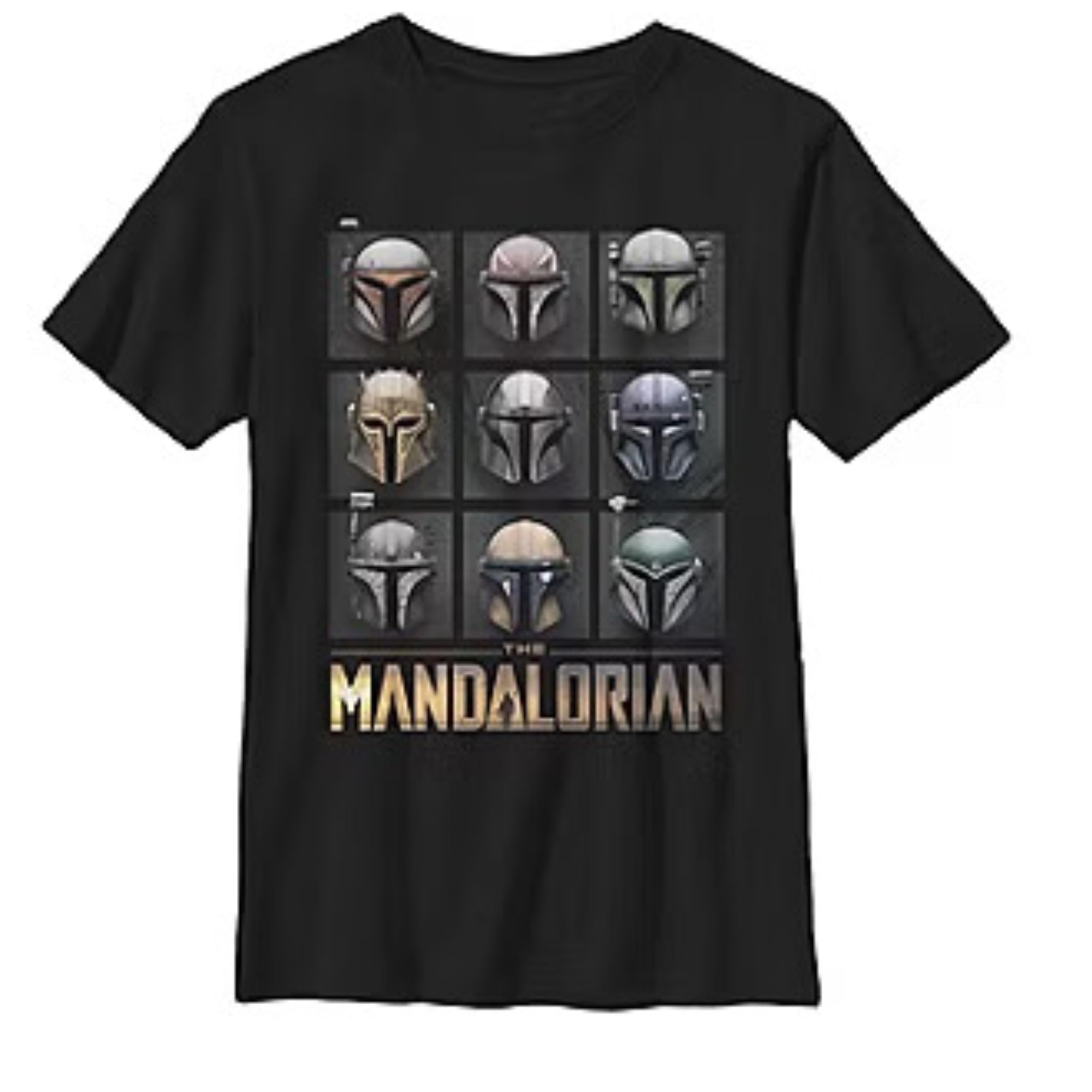 STAR WARS Boys' Darth Vader & Mandalorian Short Sleeve Crewneck T-Shirt – Sizes XS-XL