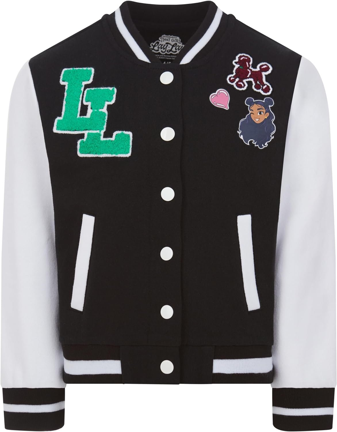 Nickelodeon That Girl Lay Lay Varsity Bomber Jacket - Little and Big Girl Sizes 4-16