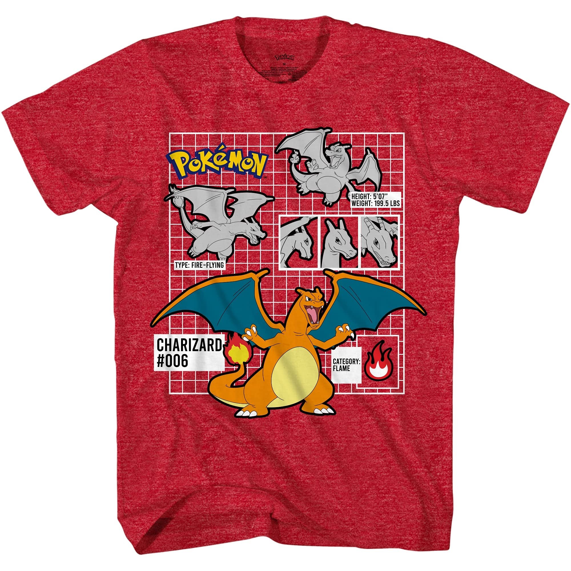 Pokemon Pikachu Big Boys Short Sleeve T-Shirt - Pikachu Lightning Energy Bounce