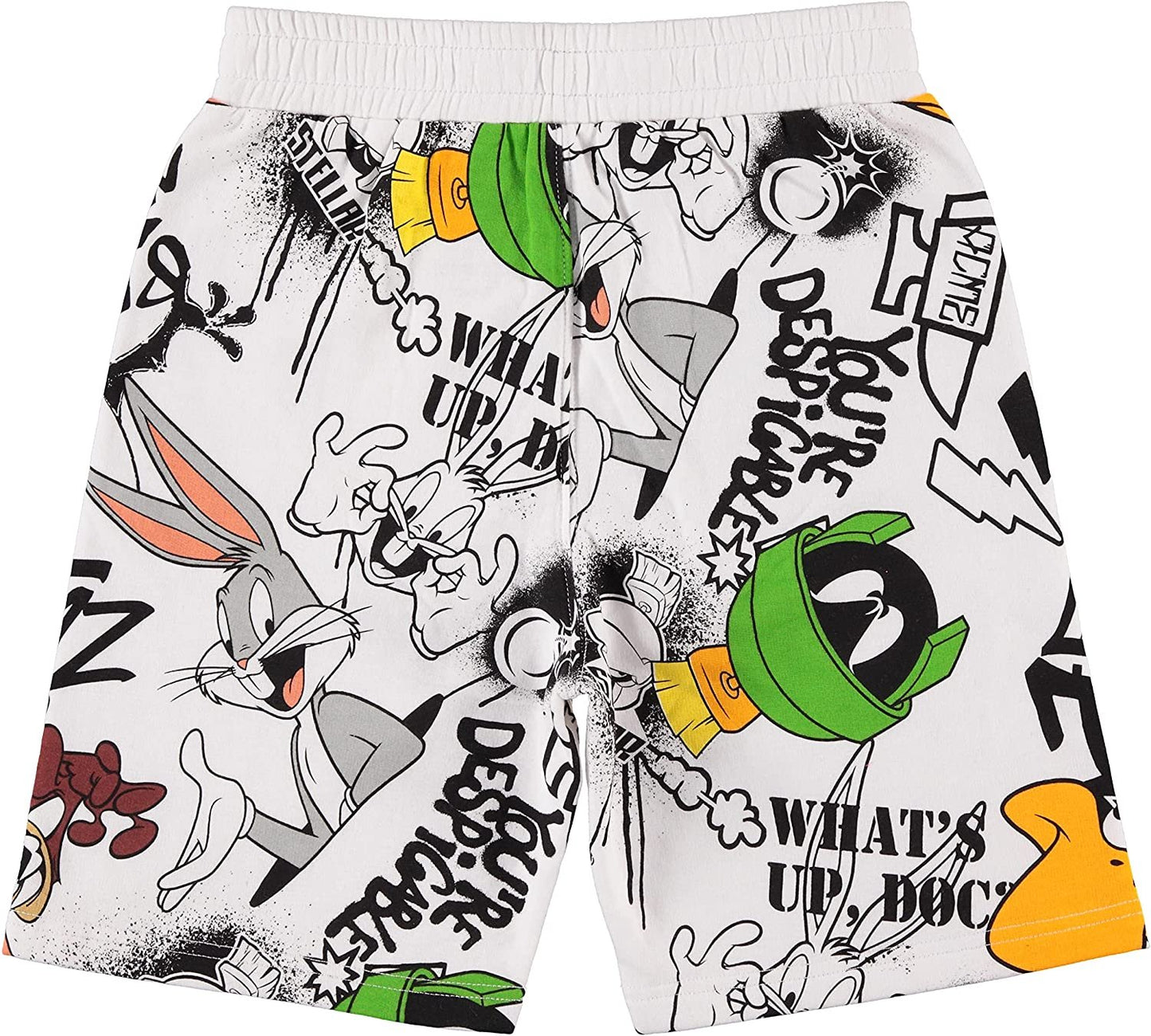 LOONEY TUNES Boys Shorts and T-Shirt Clothing Set - Fun and Colorful 2-Piece Outfit Set - Boys Sizes 4-16